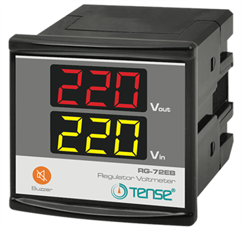 Dijital Voltmetre(Regülatörler için) 72x72mm (1-300V AC) Ekonomik Seri Buzzer Özellikli