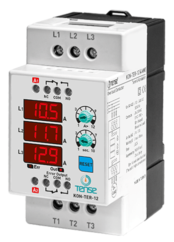 KONTAKTÖR ve DİJİTAL TERMİK (0,5A - 12A Ölçüm Aralığı, 1A -12A SET)