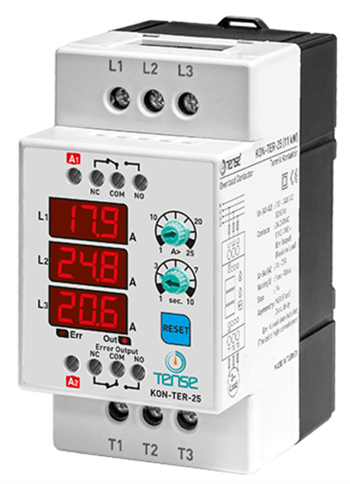 KONTAKTÖR ve DİJİTAL TERMİK (0,5A - 25A Ölçüm Aralığı, 1A -25A SET)