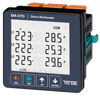 LCD Ekran,Setli ve Haberleşmeli Direkt Multimetre(300A)