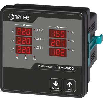 Multimetre 96x96 mm (250A Direkt)