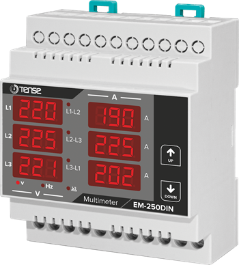Multimetre DIN Kutu (250A Direkt)