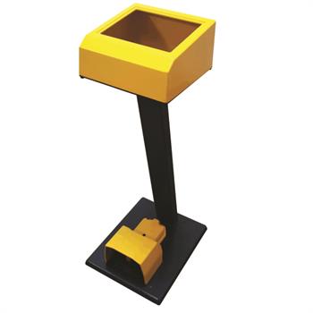 PANEL KÜRSÜLÜ TEKLİ ALÜMİNYUM DÖKÜM GÖVDE EMNİYET MANDALLI PEDAL 1NO+1NC