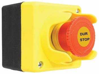 PLASTİK KUTULU KORUMALI EMERGENCY STOP BUTONU 1NC