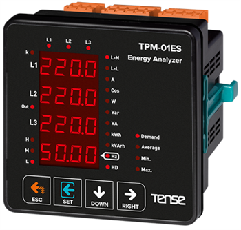Şebeke Analizörleri (2-31.Harmonik Ölçümü,RS-485 Haberleşmeli,LED Ekran)