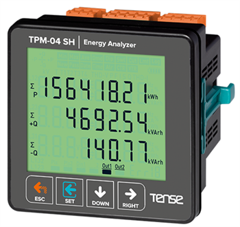 Şebeke Analizörleri (2-31.Harmonik Ölç,RS-485 Hab,2 Röle çıkış,1 Dij. İnput,Custom LCD)