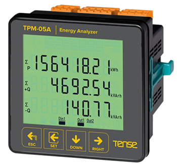 Şebeke Analizörleri (Gerçek Nötr Ölçümü, 2-55.Harmonik Ölç,RS-485 Hab,2 Röle çıkış,1 Dij. İnput,Custom LCD)