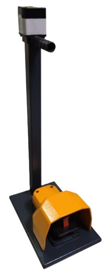 TEKLİ ALÜMİNYUM DÖKÜM GÖVDE EMNİYET MANDALLI TUTMA SAPLI BUTON KUTULU SAÇ ALT TAVALI PEDAL 1NO+1NC