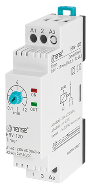 w-otomat tip 0.1dk-12dk Zaman Rölesi