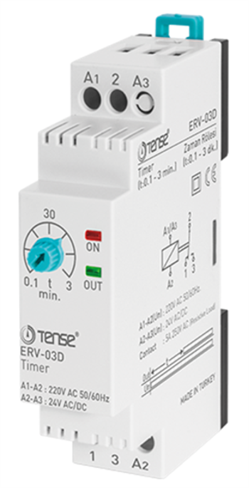 w-otomat tip 0.1dk-3dk Zaman Rölesi