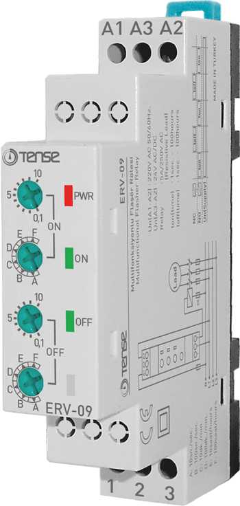w-otomat tip Multifonksiyonlu Flaşör Rölesi