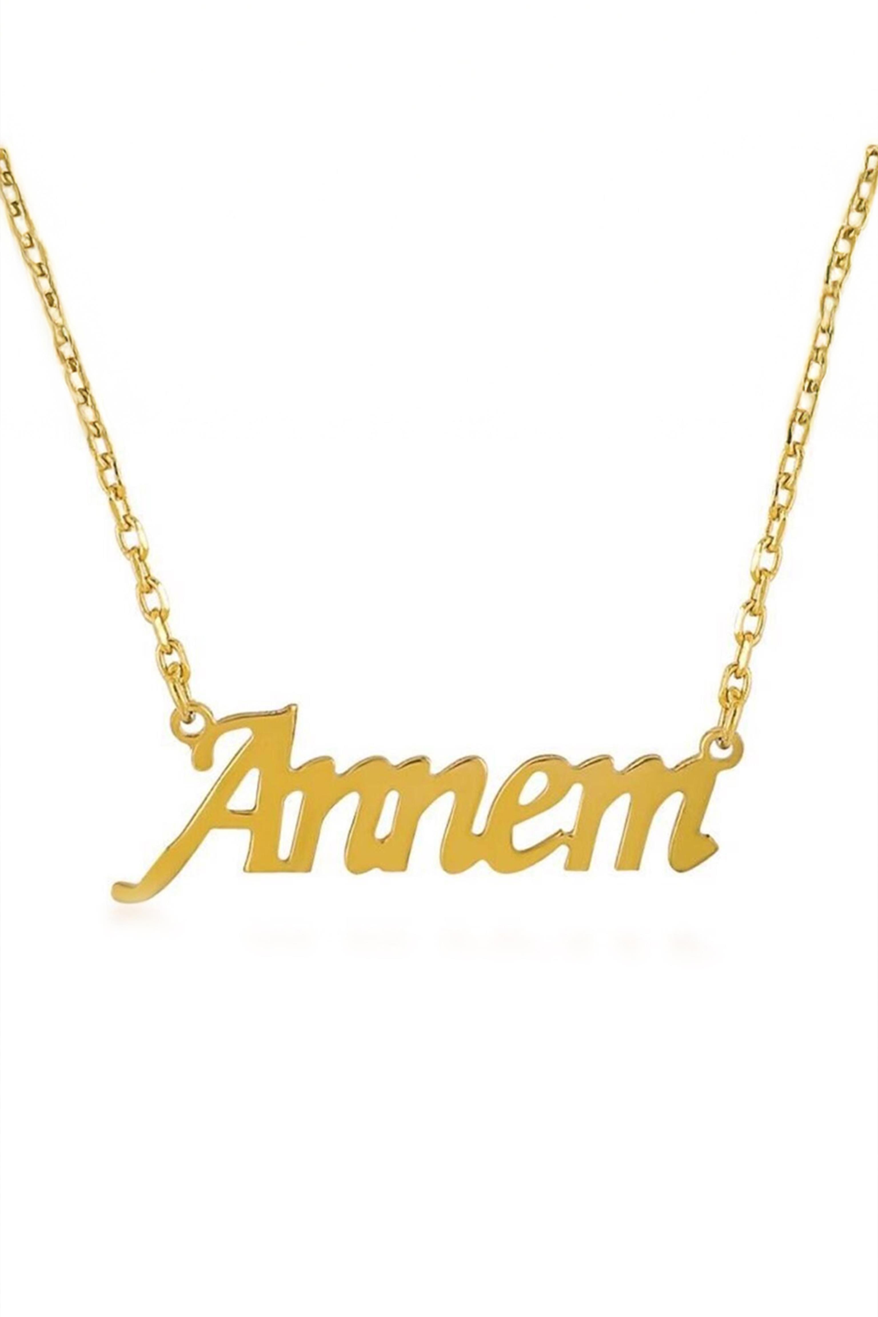 Annem Yazılı Kolye