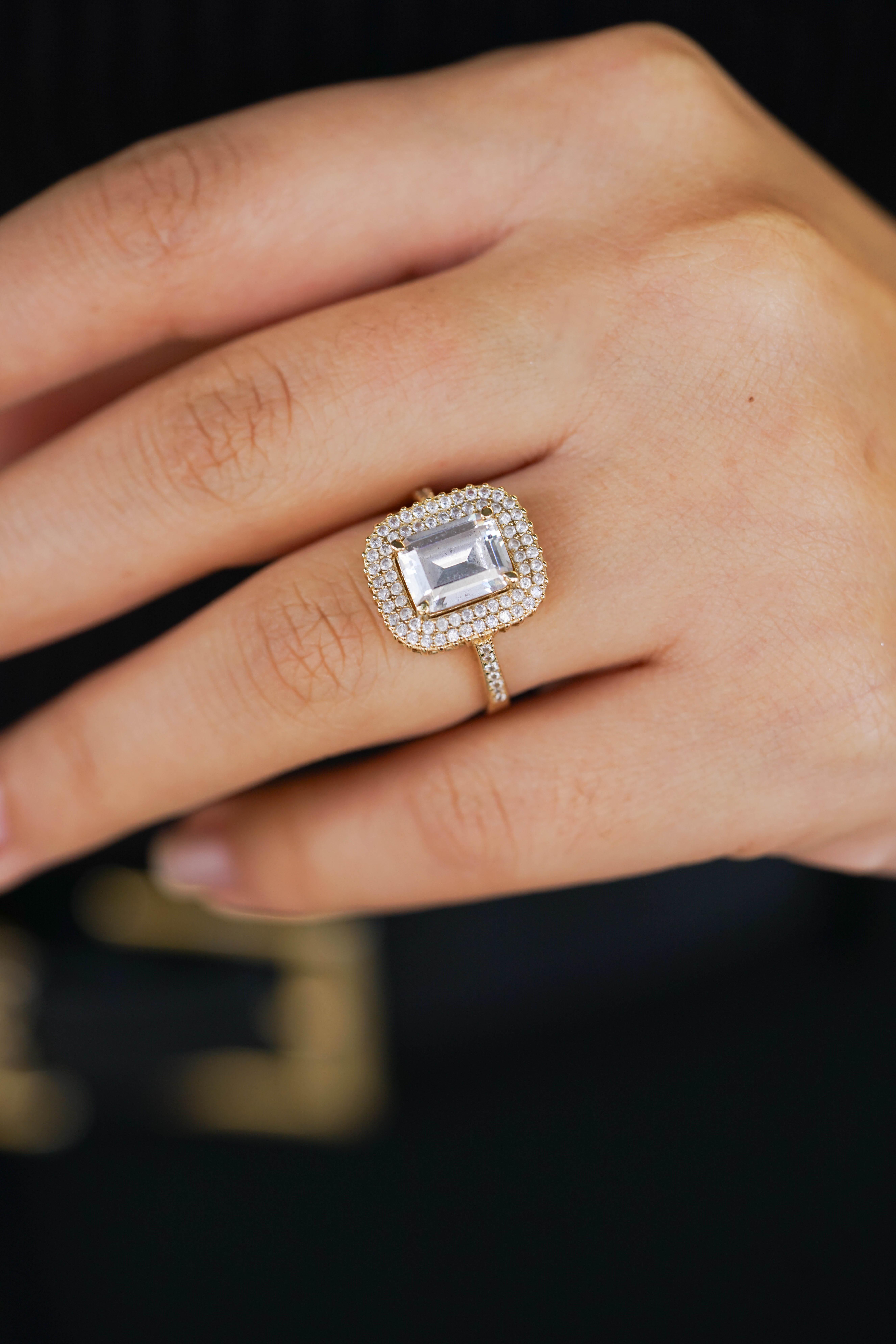 Taşlı Baget Yüzük