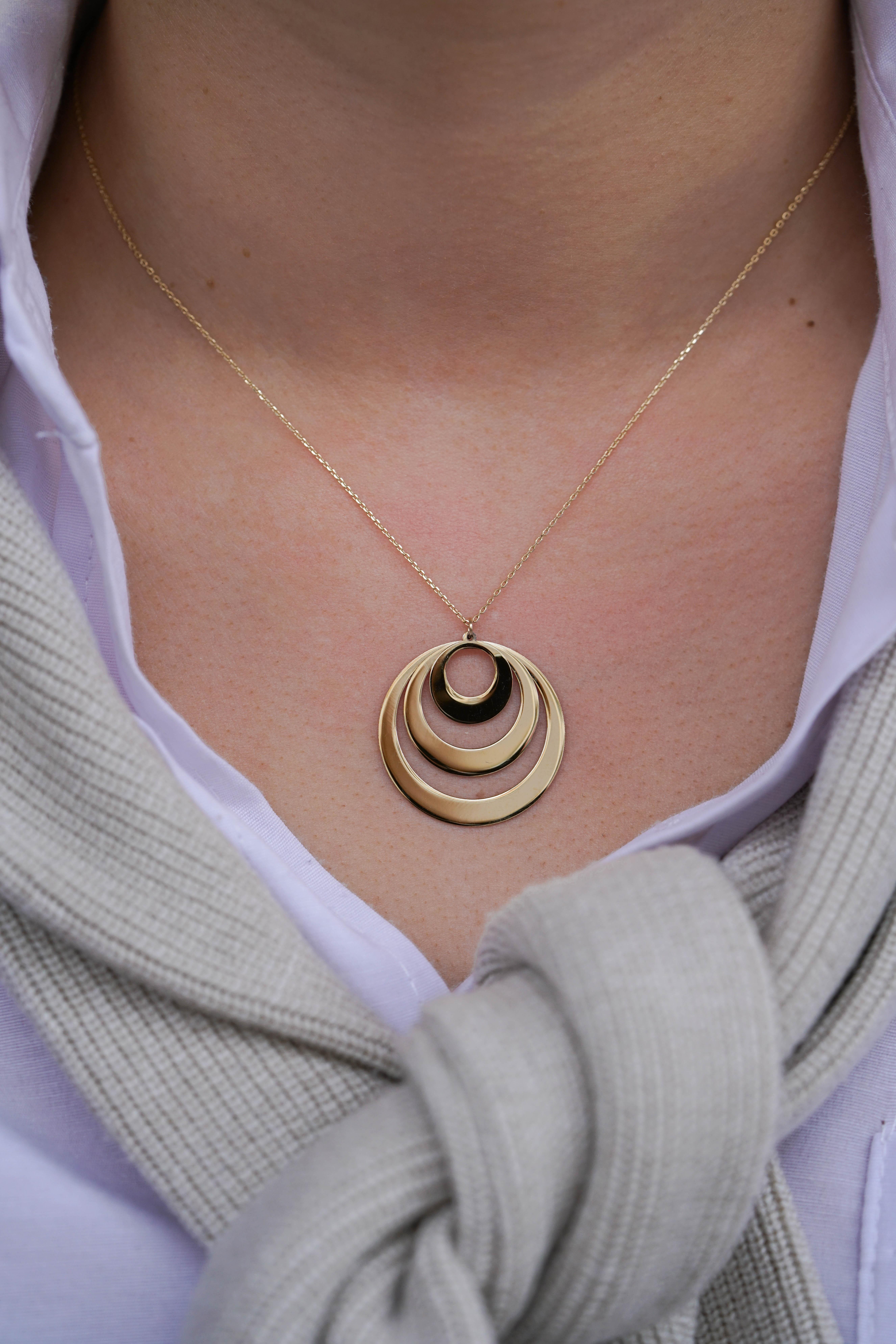 Üçlü Tasarım Kolye