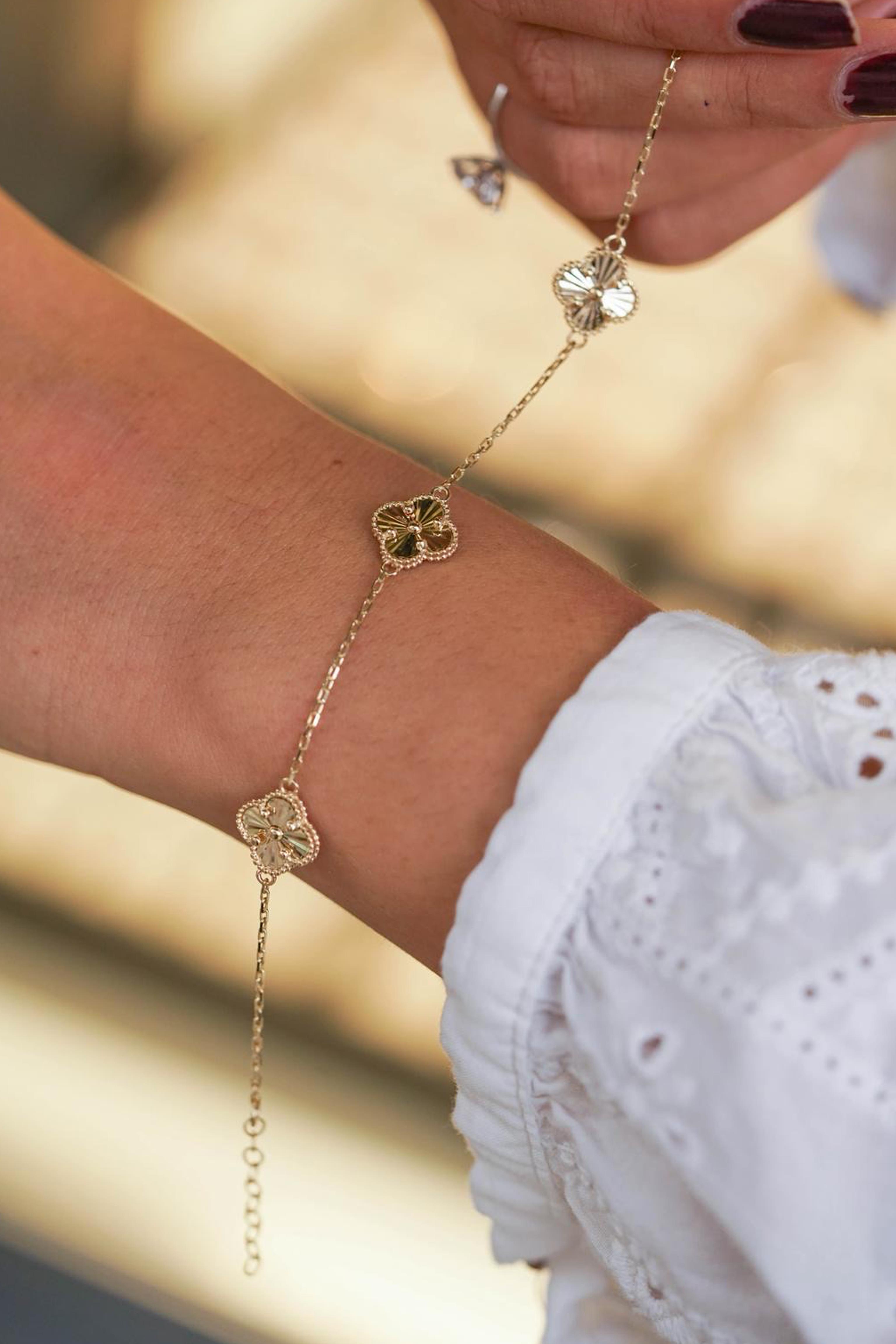 Gold 3 Motif Bileklik
