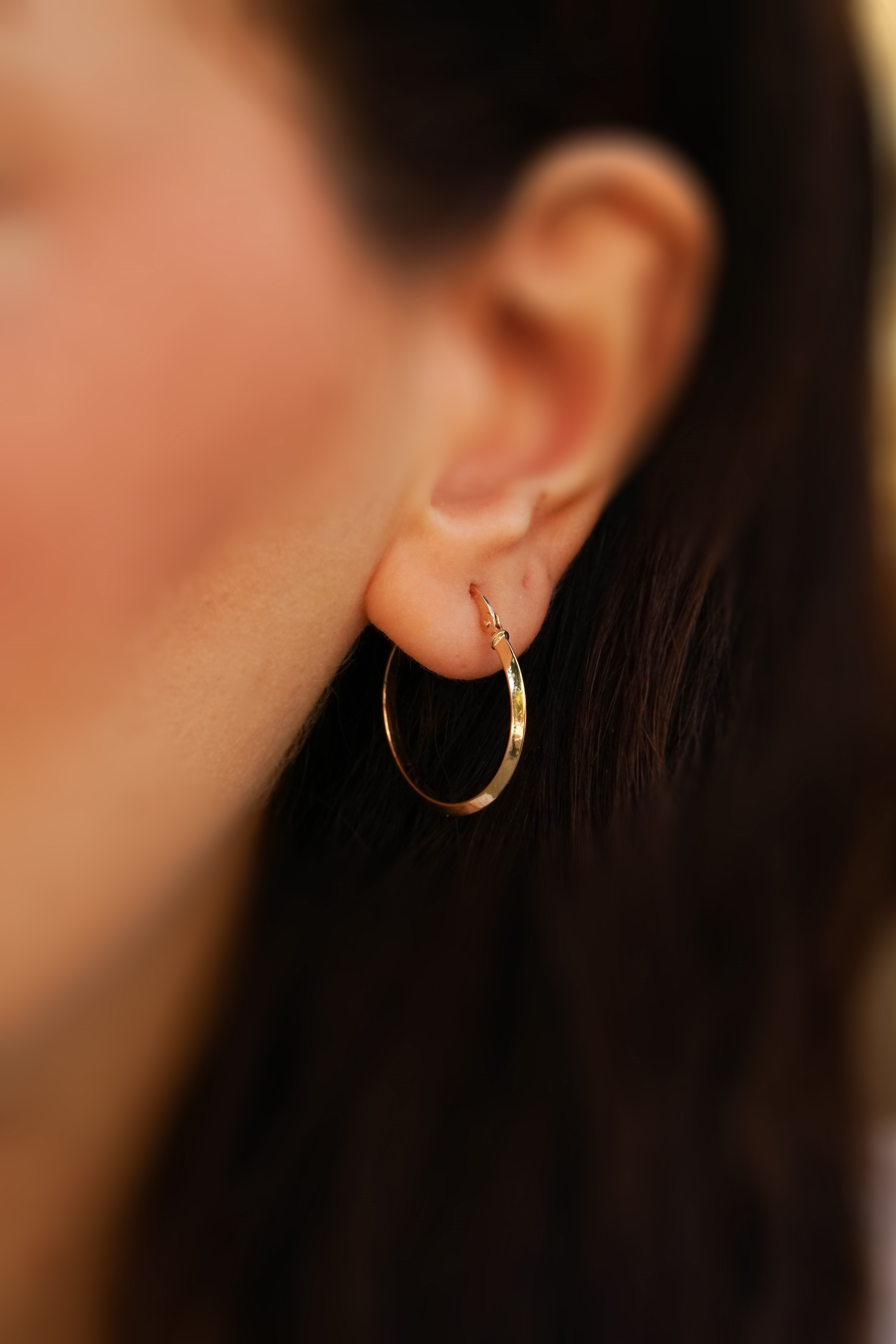 Oval Halka Küpe