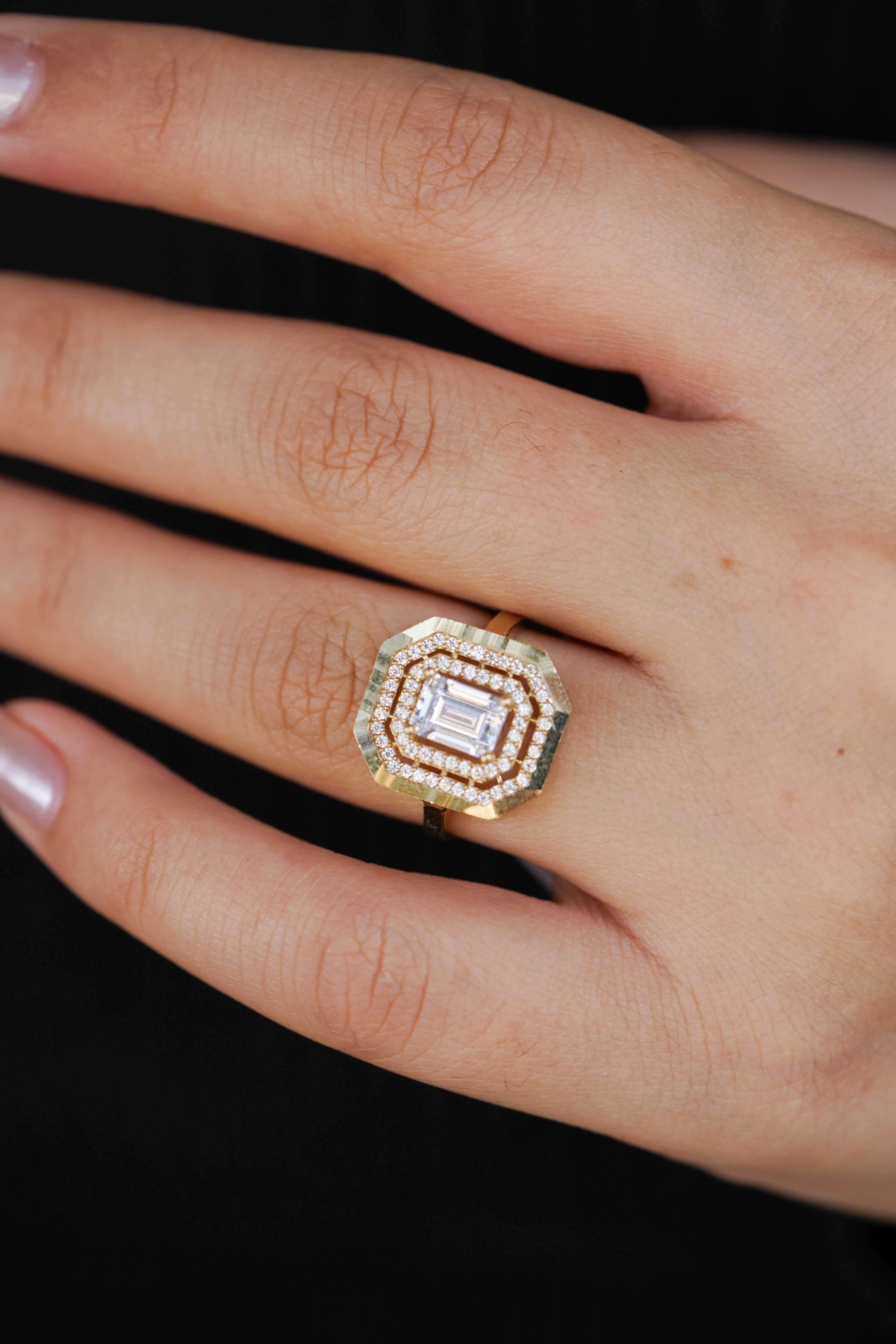 Taşlı Baget Yüzük