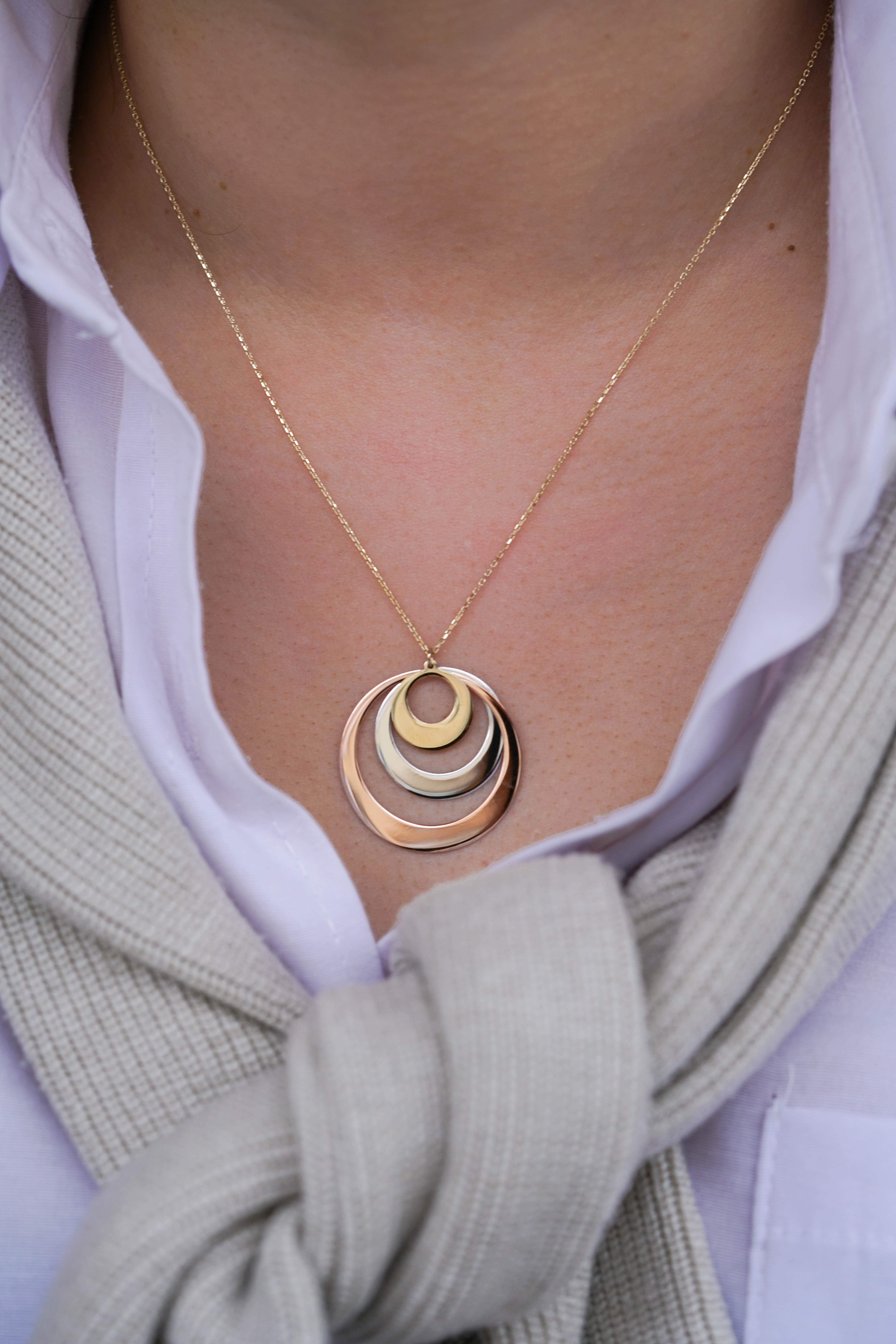 Üç Renk Tasarım Kolye