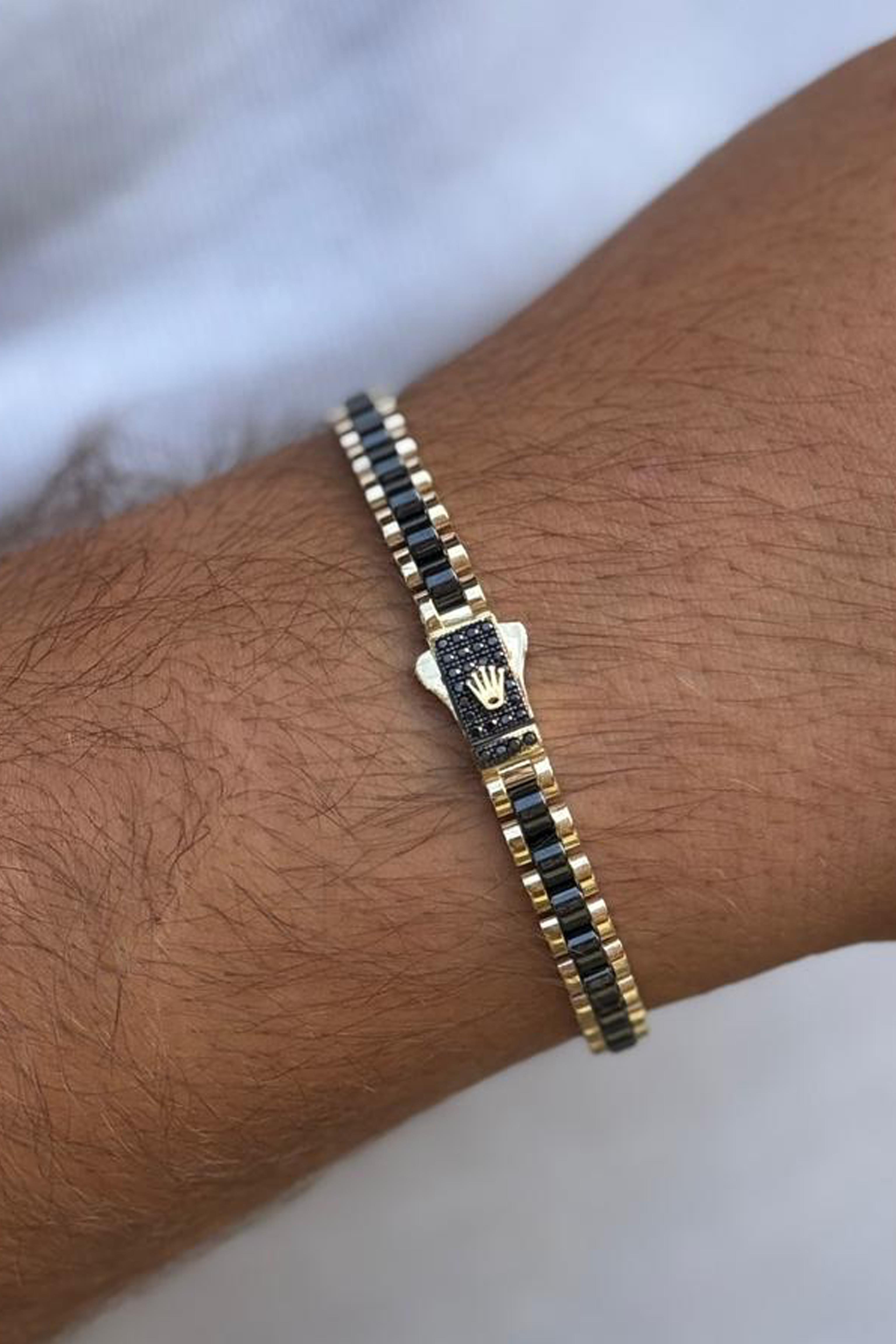 Unisex Black Bileklik