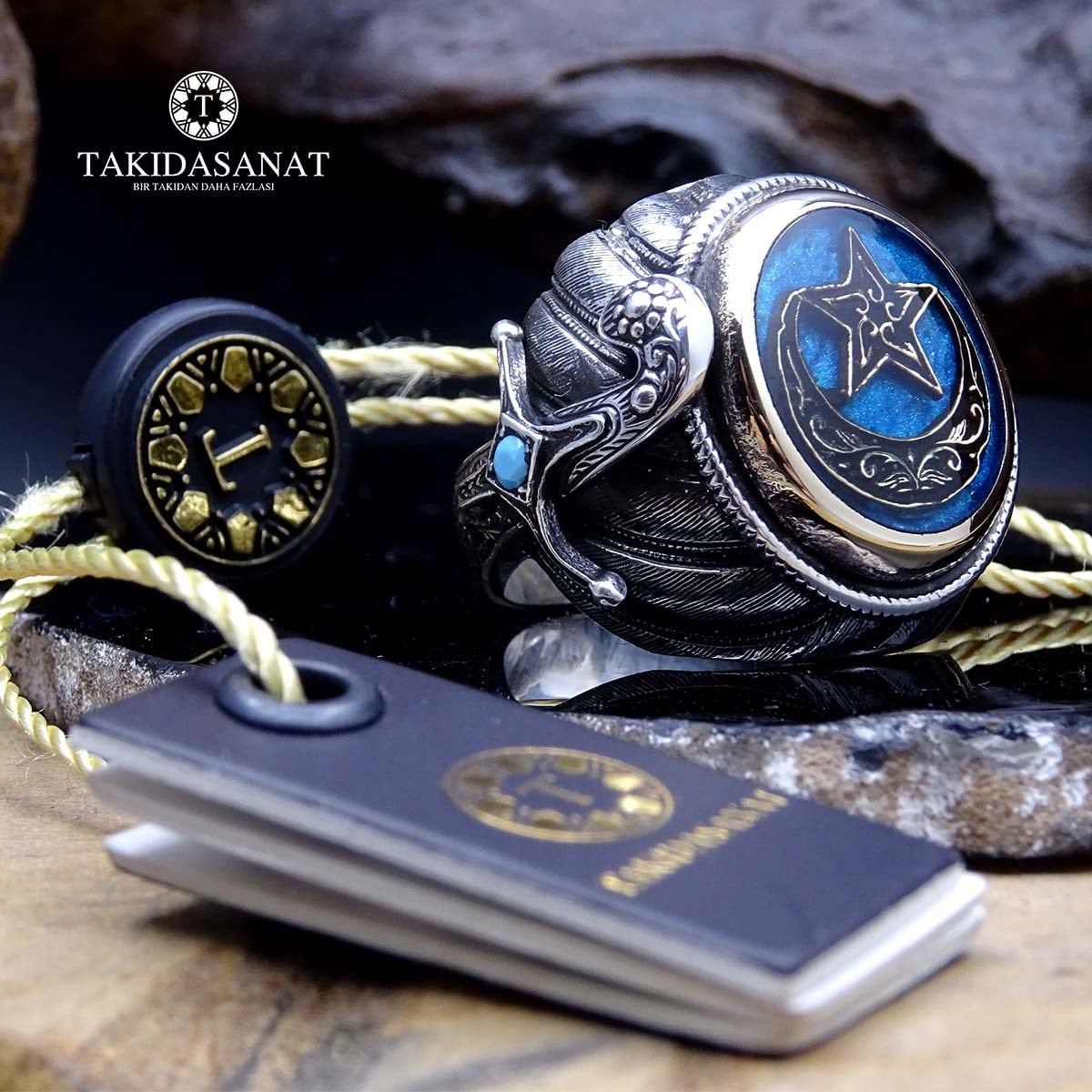 Ay Yıldız FSM Han Modeli Tasarım Gümüş Yüzük