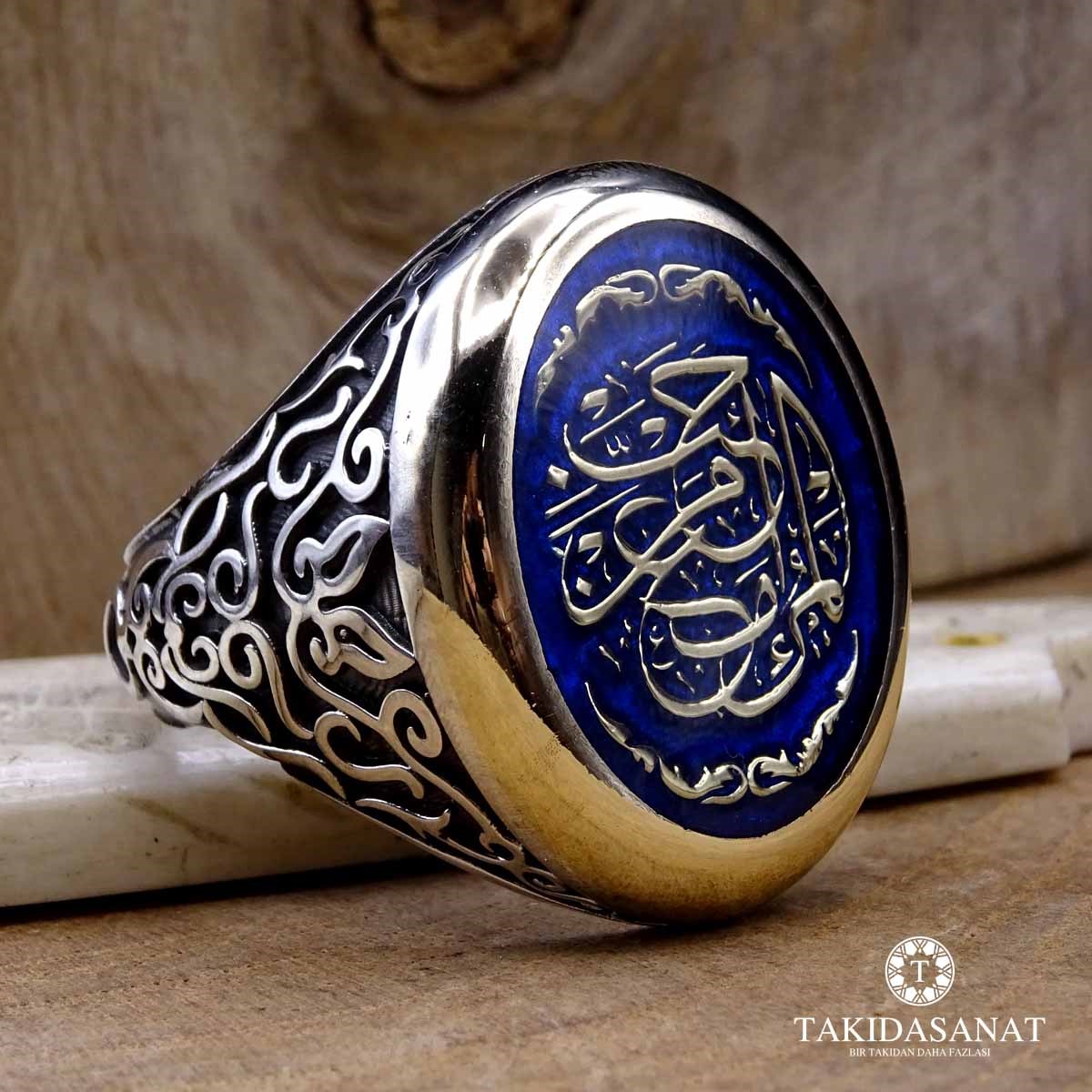 Kişi Sevdiğiyle Beraberdir Yazılı Gümüş Yüzük