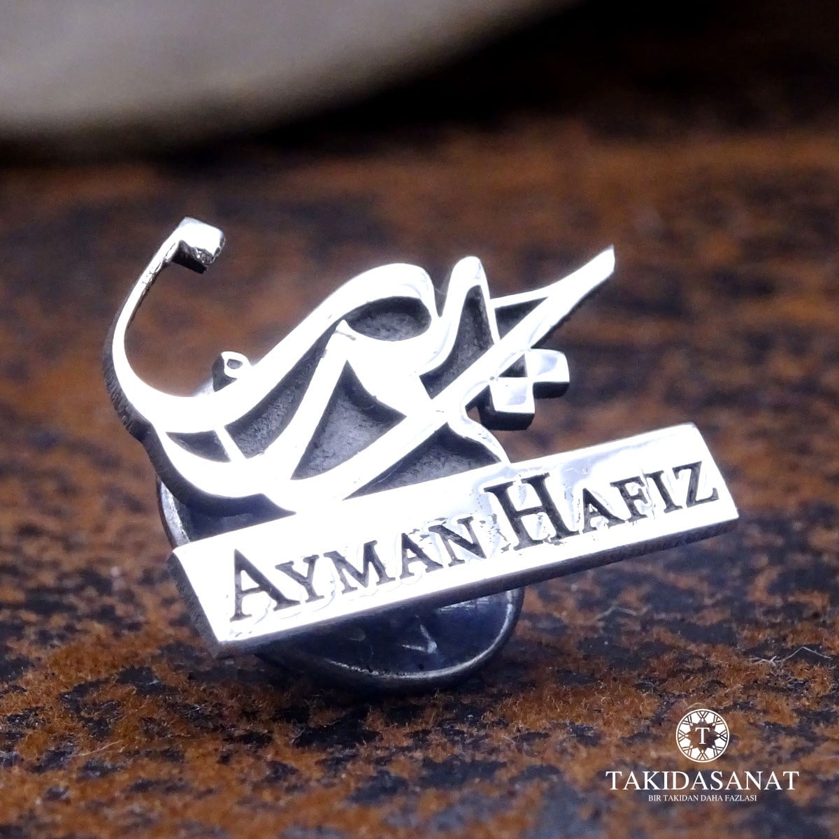 Kişiye Özel Logo Tasarımı Gümüş Rozet