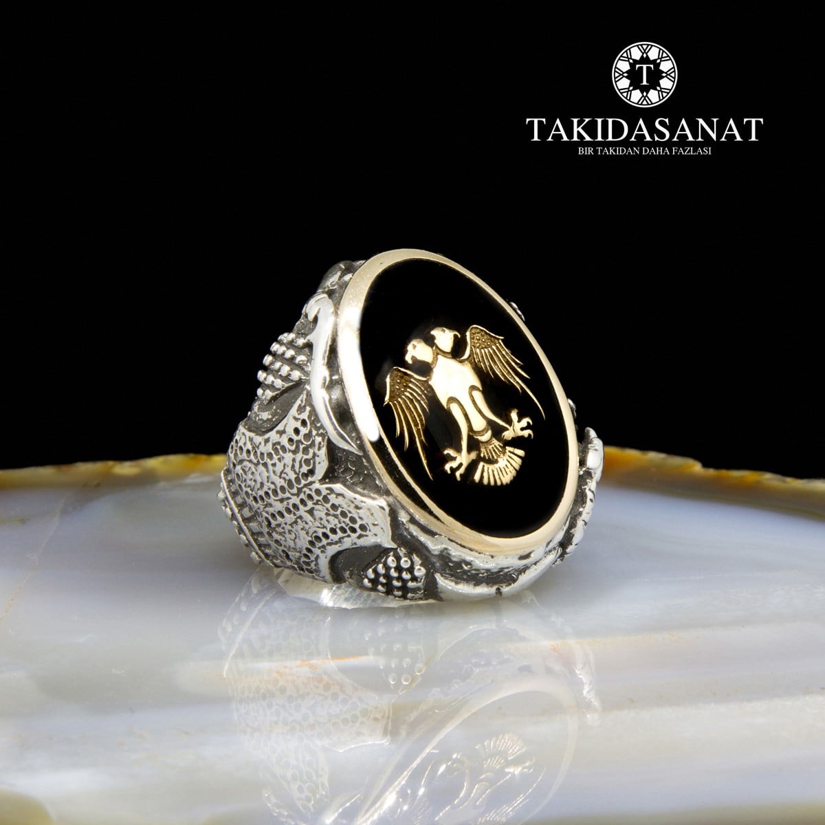 Diriliş Savaş Sahnesi El Yapımı Gümüş Yüzük