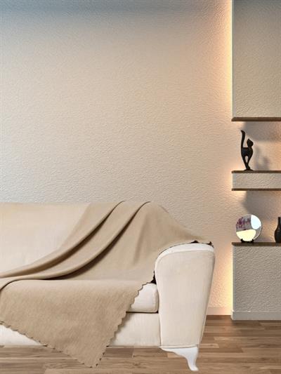 Enoteks  Kum Şönil Çift Taraflı Çekyat Koltuk Örtüsü Şalı 175 x 215 cm