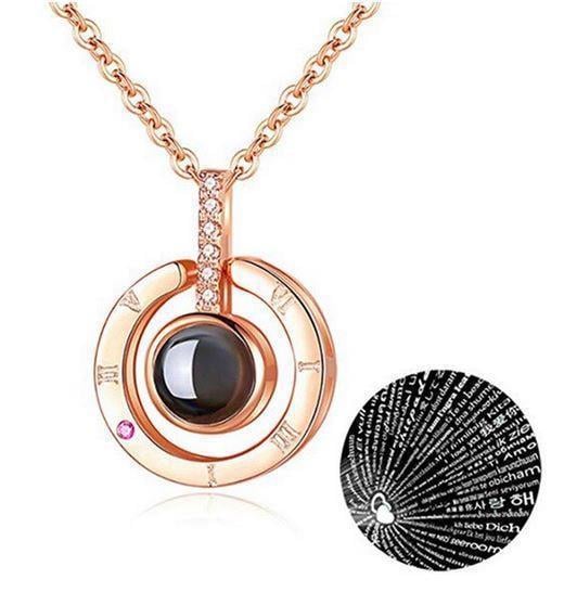 100 Dilde Seni Seviyorum Kolye