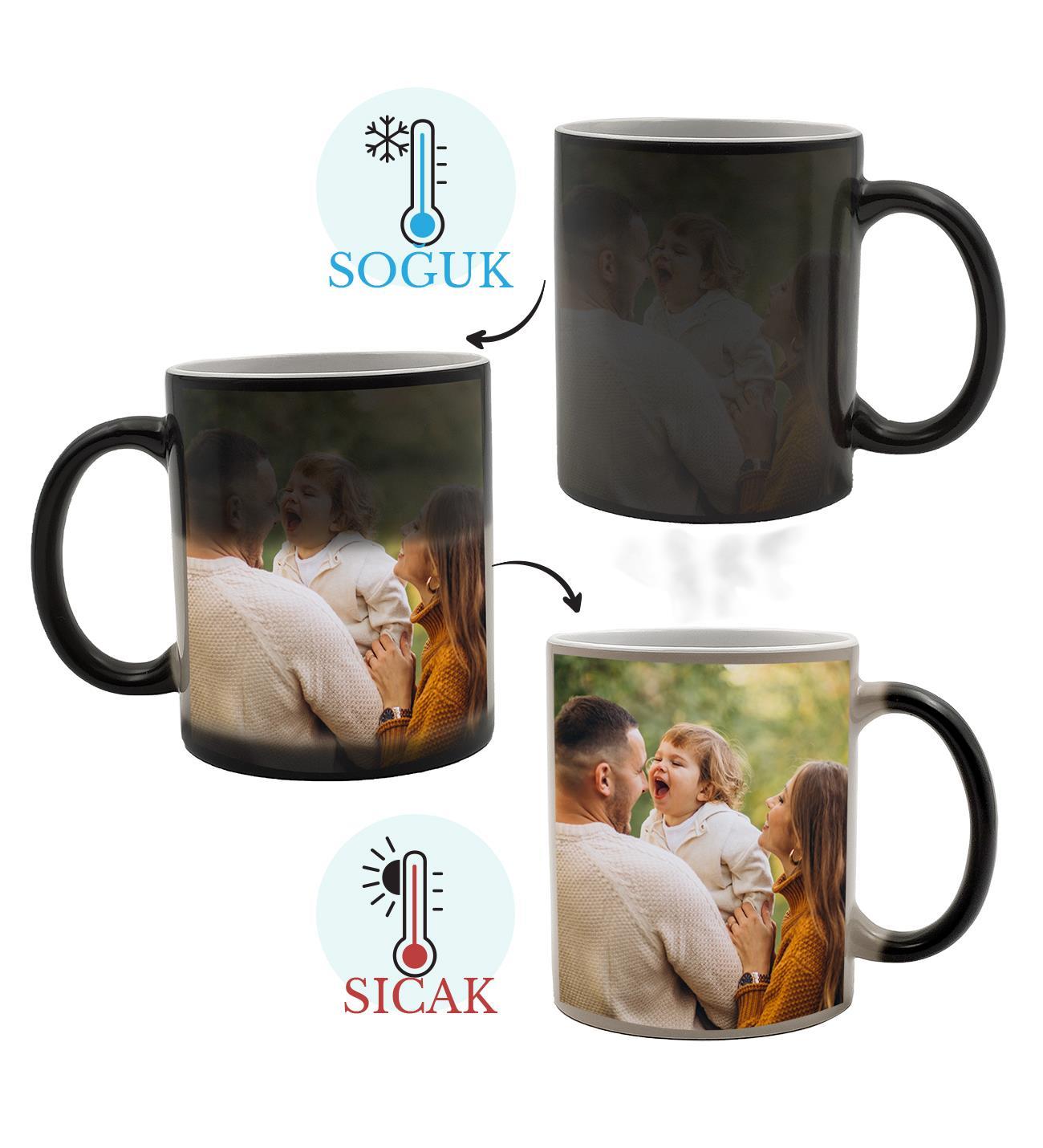 Kişiye Özel Fotoğraflı Sihirli Kupa Bardak