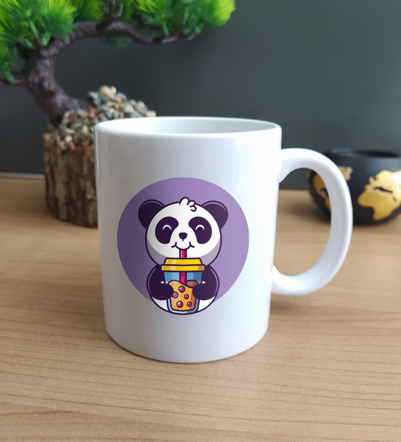 Panda Tasarım Kupa Beyaz Bardak