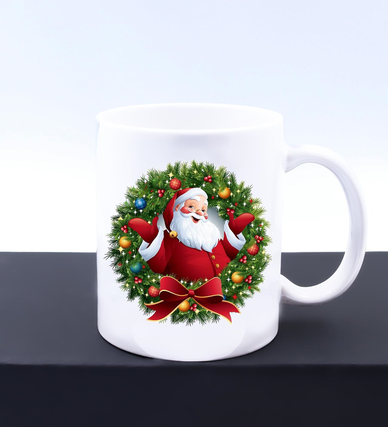 Yılbaşına Özel Noel Baba Baskılı Kupa