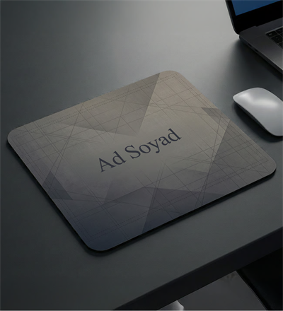 Kendin Tasarla Kişiye Özel İsim Baskılı Mouse Pad Kaydırmaz Taban 23x19cm - Kurumsal Ofis Hediyesi