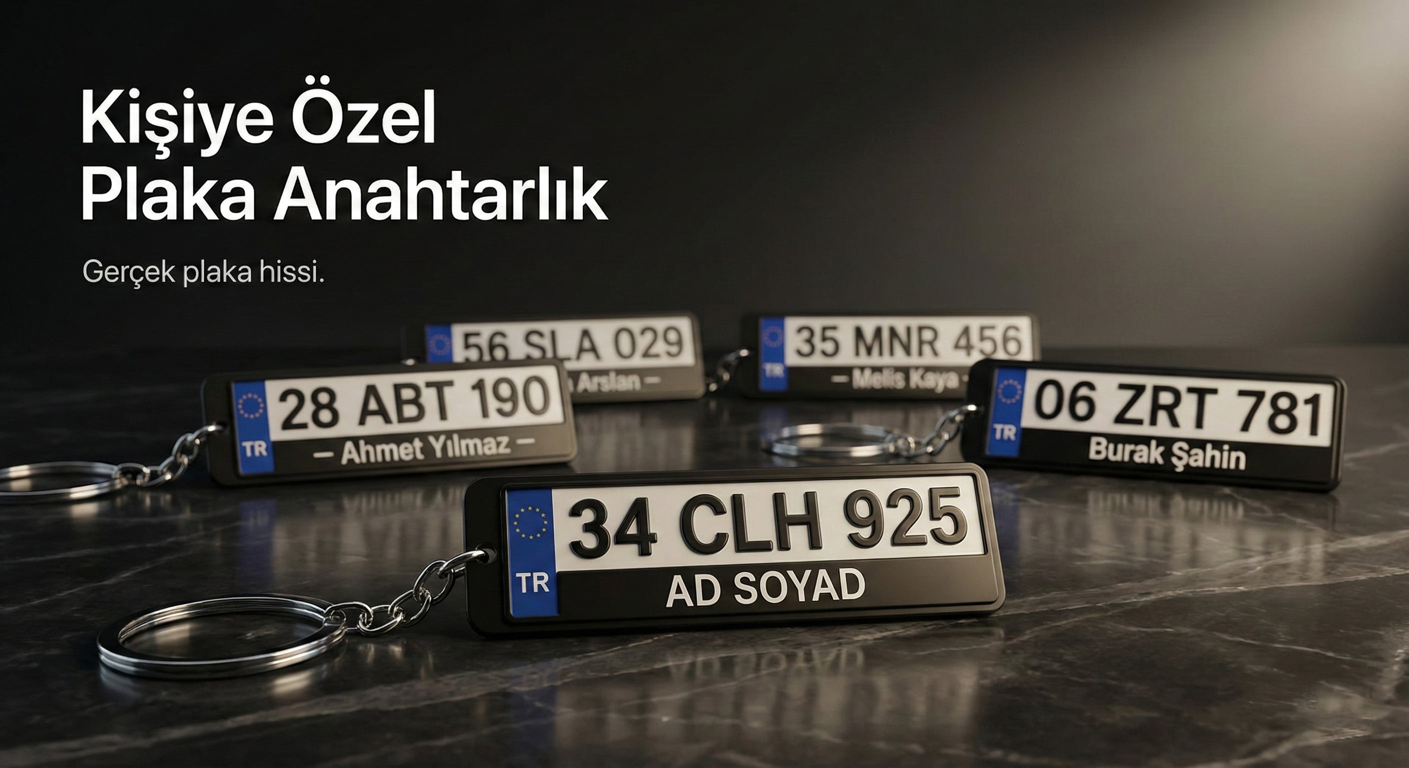 Kişiye Özel Plaka Anahtarlık