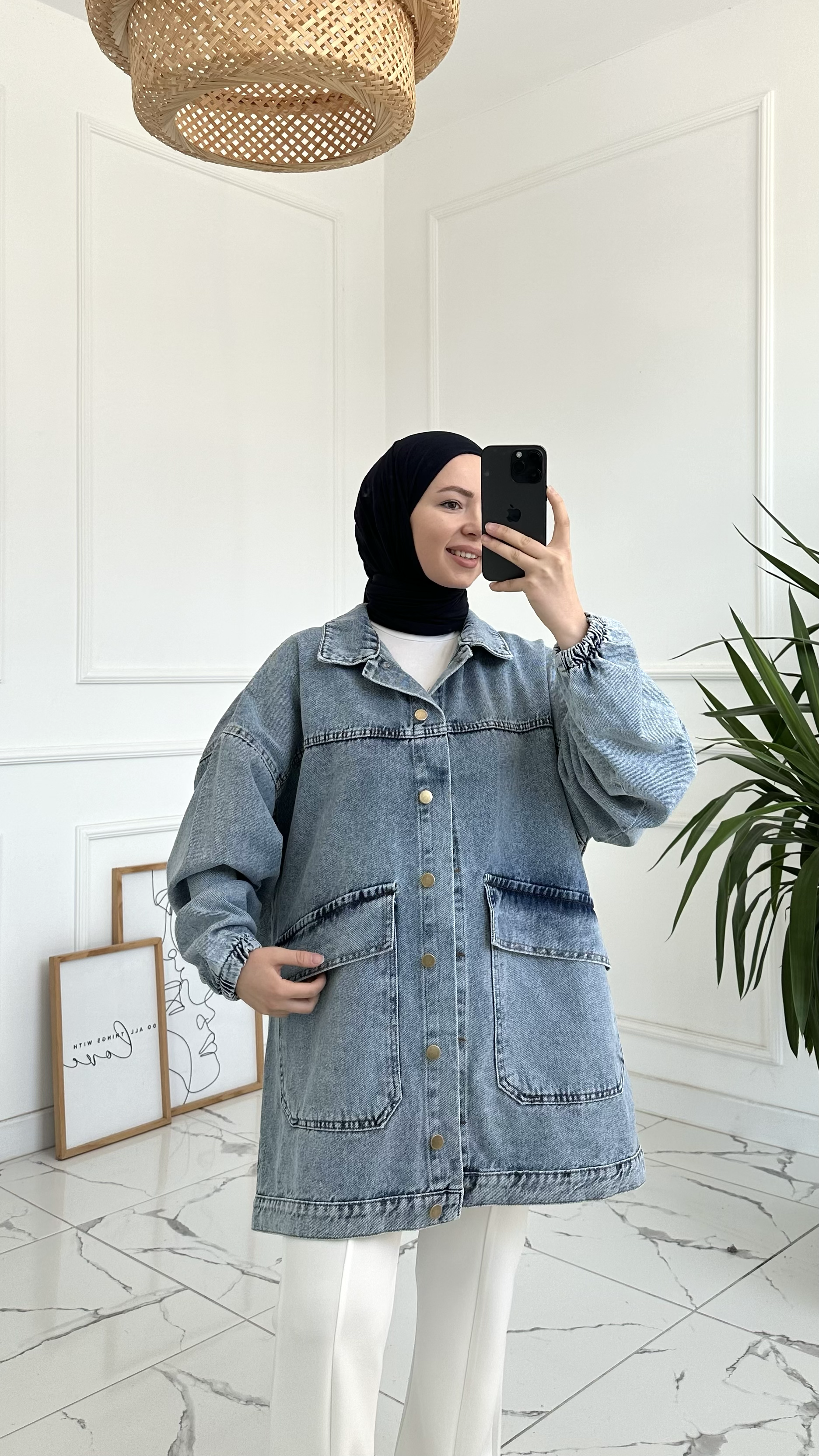 Arel Taş İşlemeli Krem Ceket