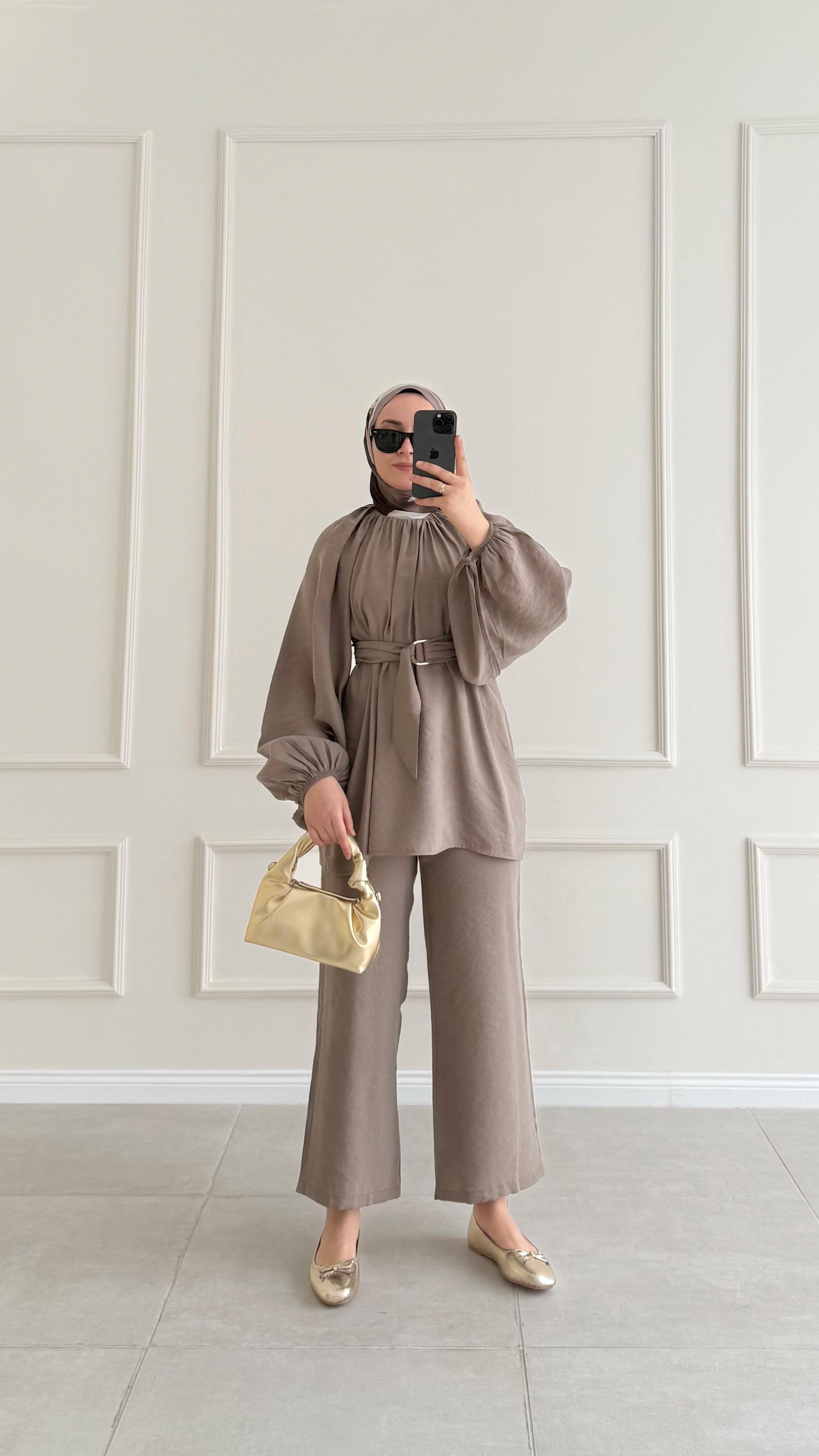 Atena Kemerli Vizon Modal Takım  