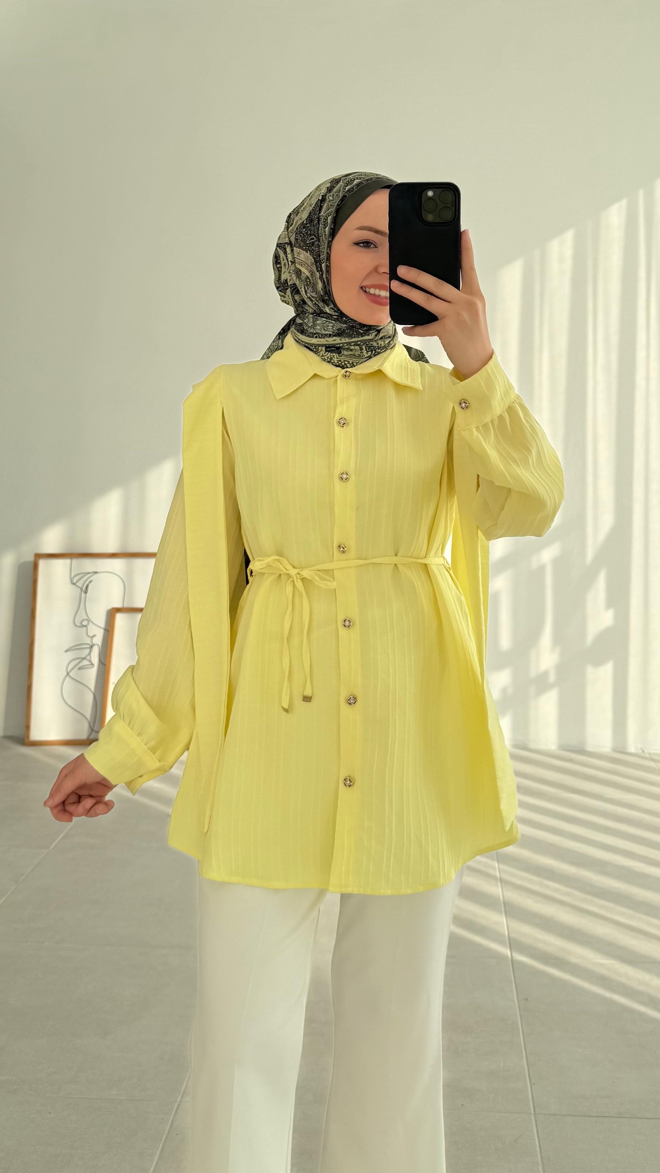 Ava Tasarım Sarı Gömlek