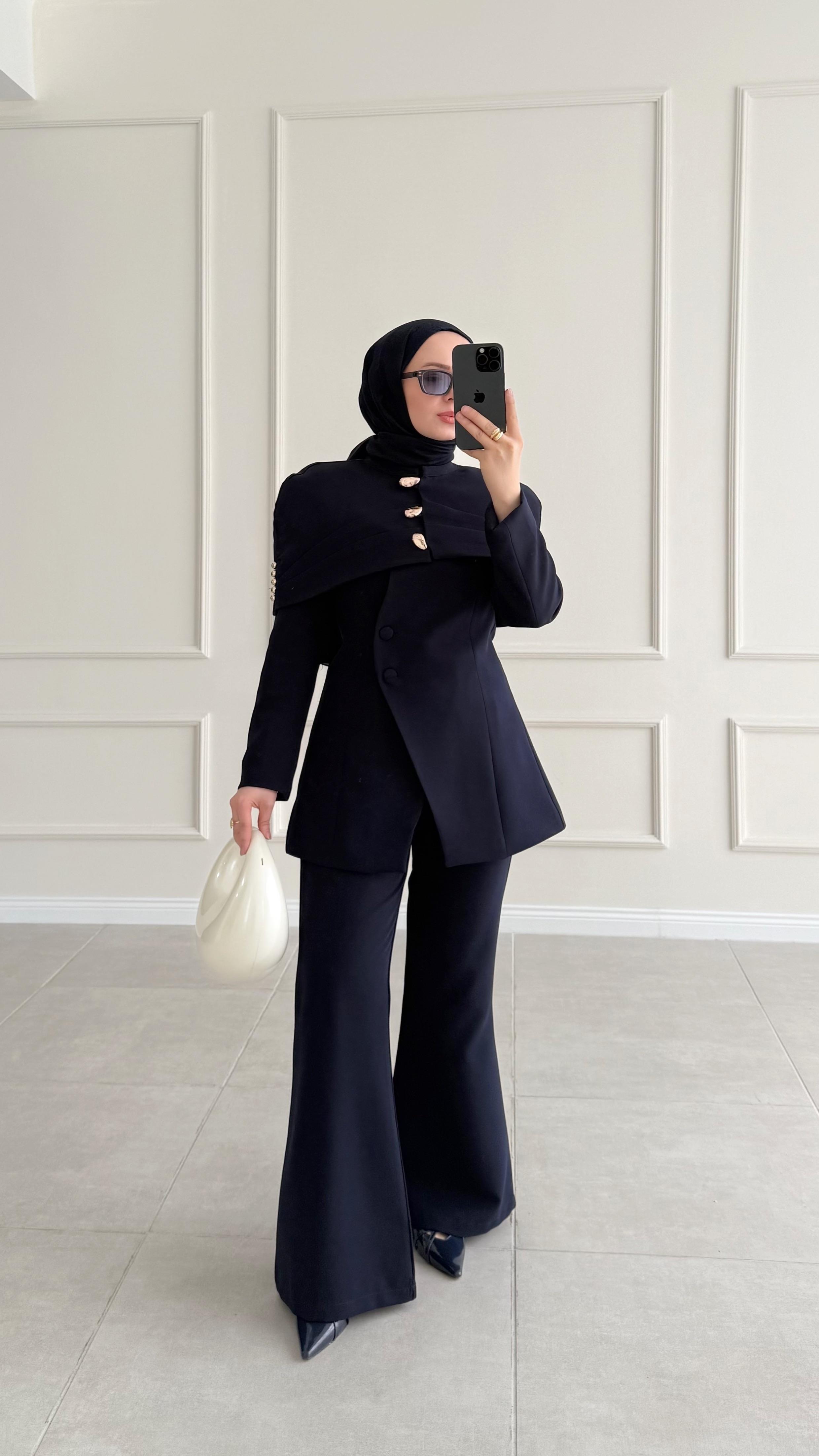 Bolerolu Premıum Ceketli Lacivert Takım