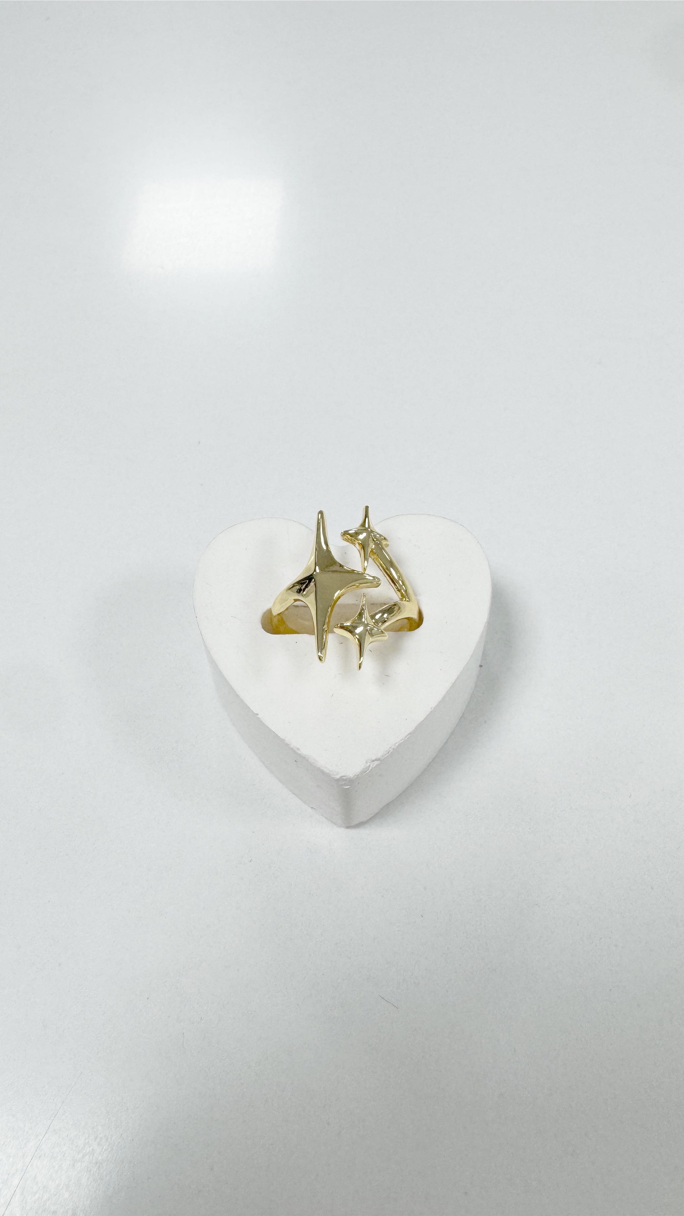 Brillo Tasarım Gold Yüzük