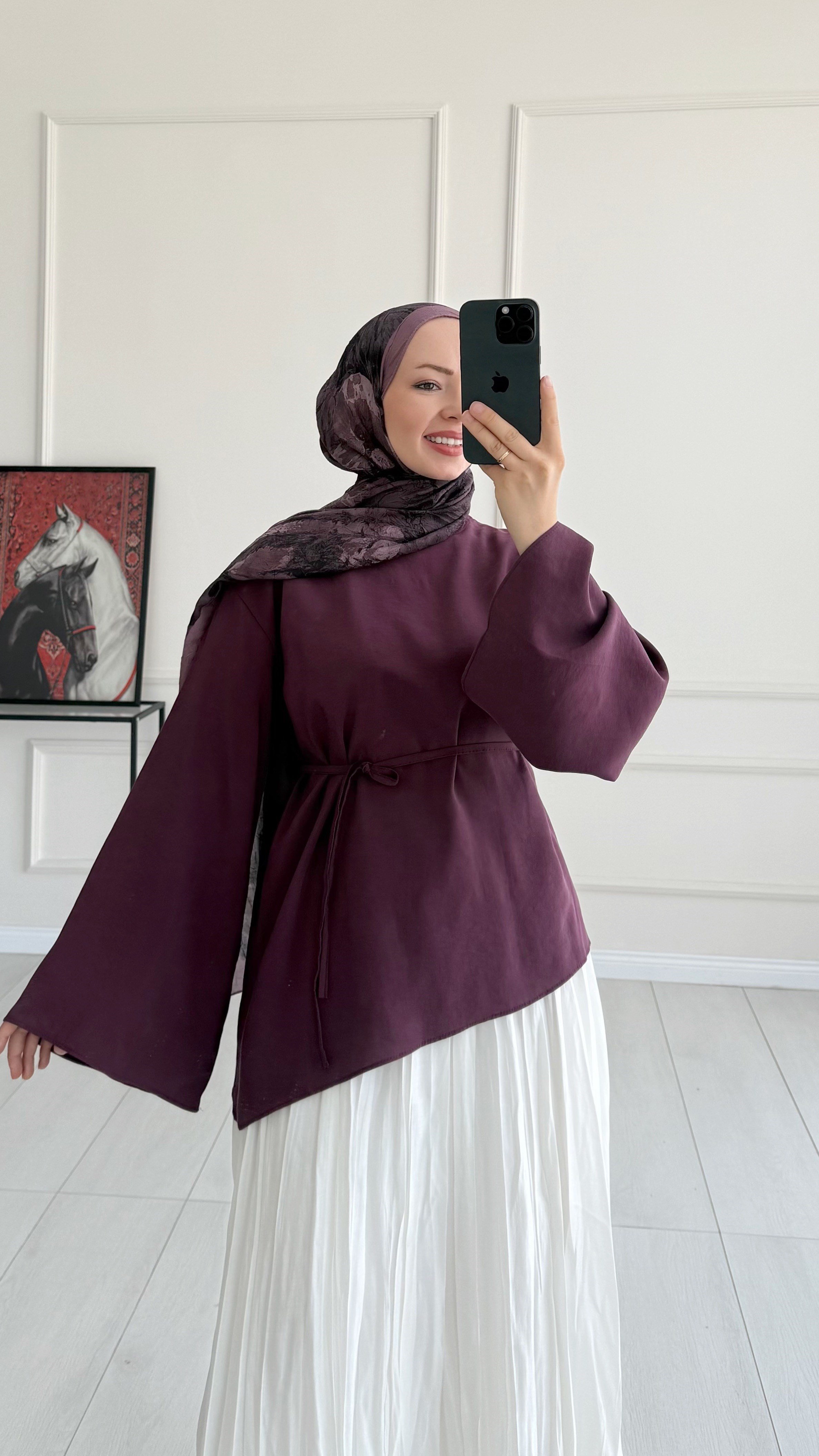 Cosmos Tasarım Mürdüm Tunik
