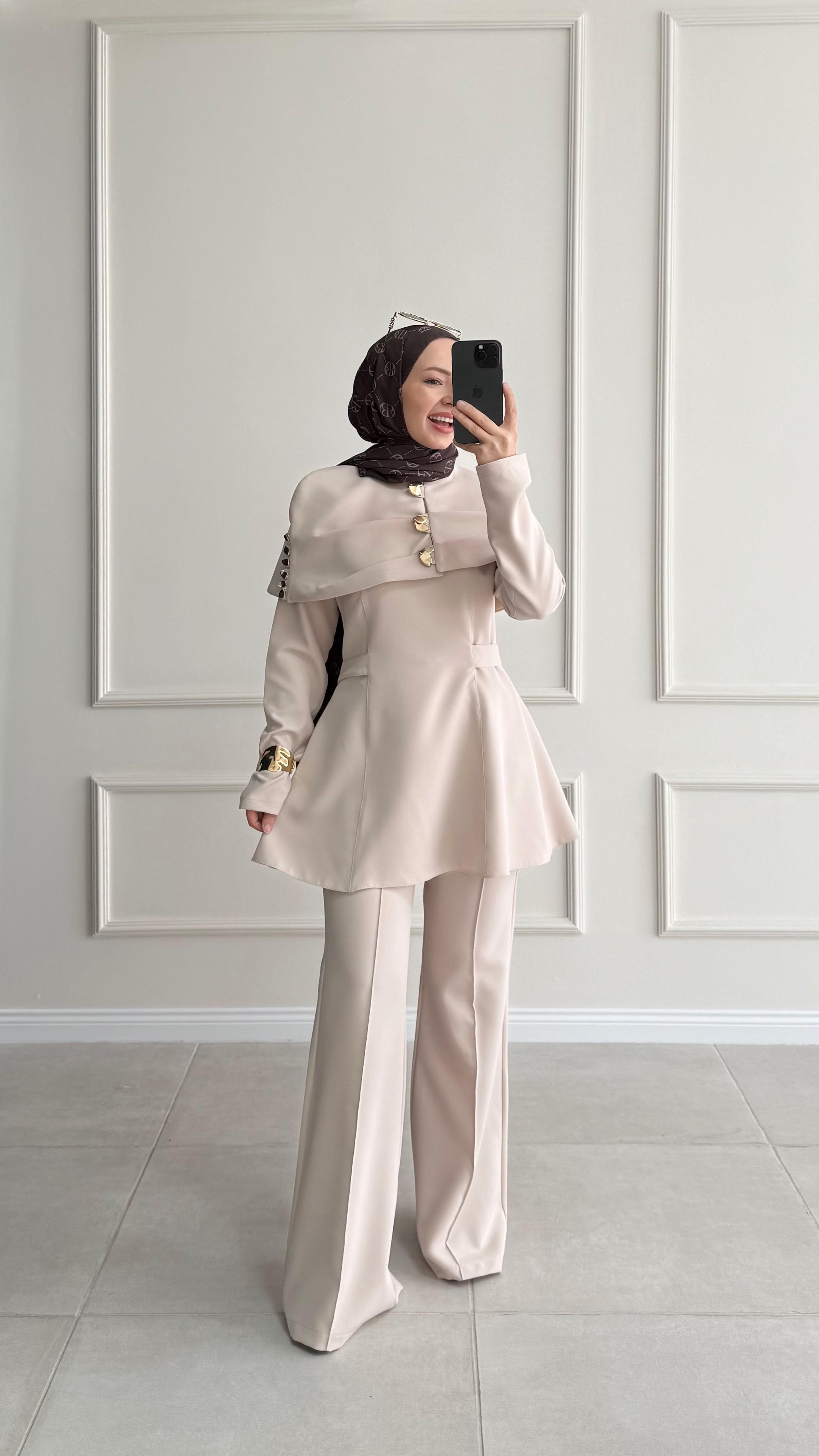 Dalin Bolerolu Taş Tunik Takım