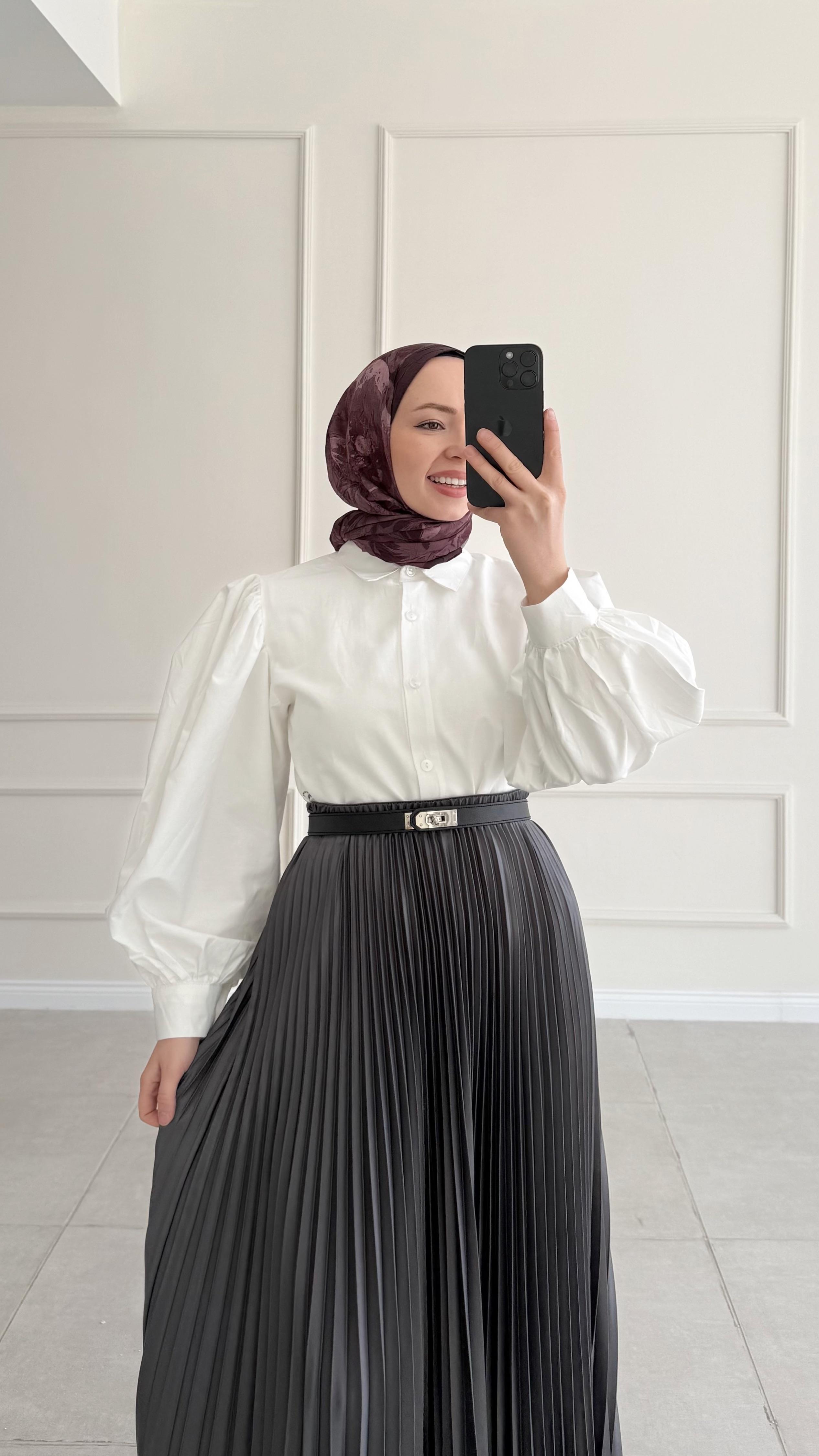 Danel Kurtarıcı Kısa Beyaz Gömlek