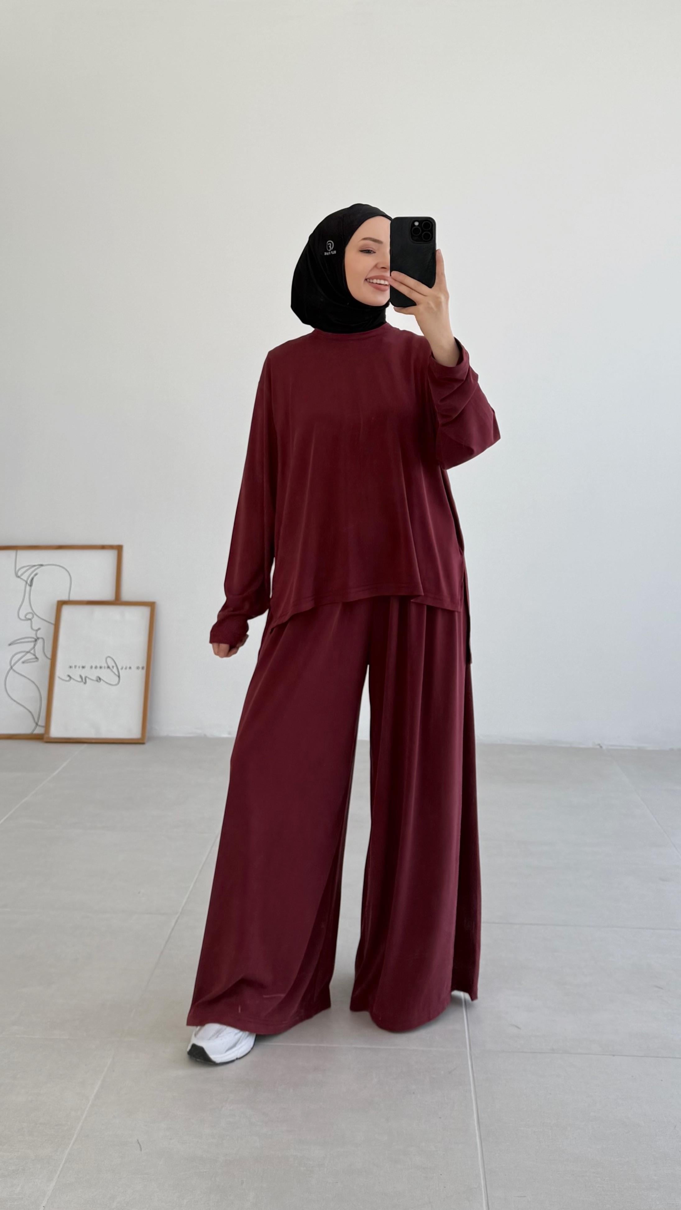 Hales Oysho Bordo Eşofman Takım