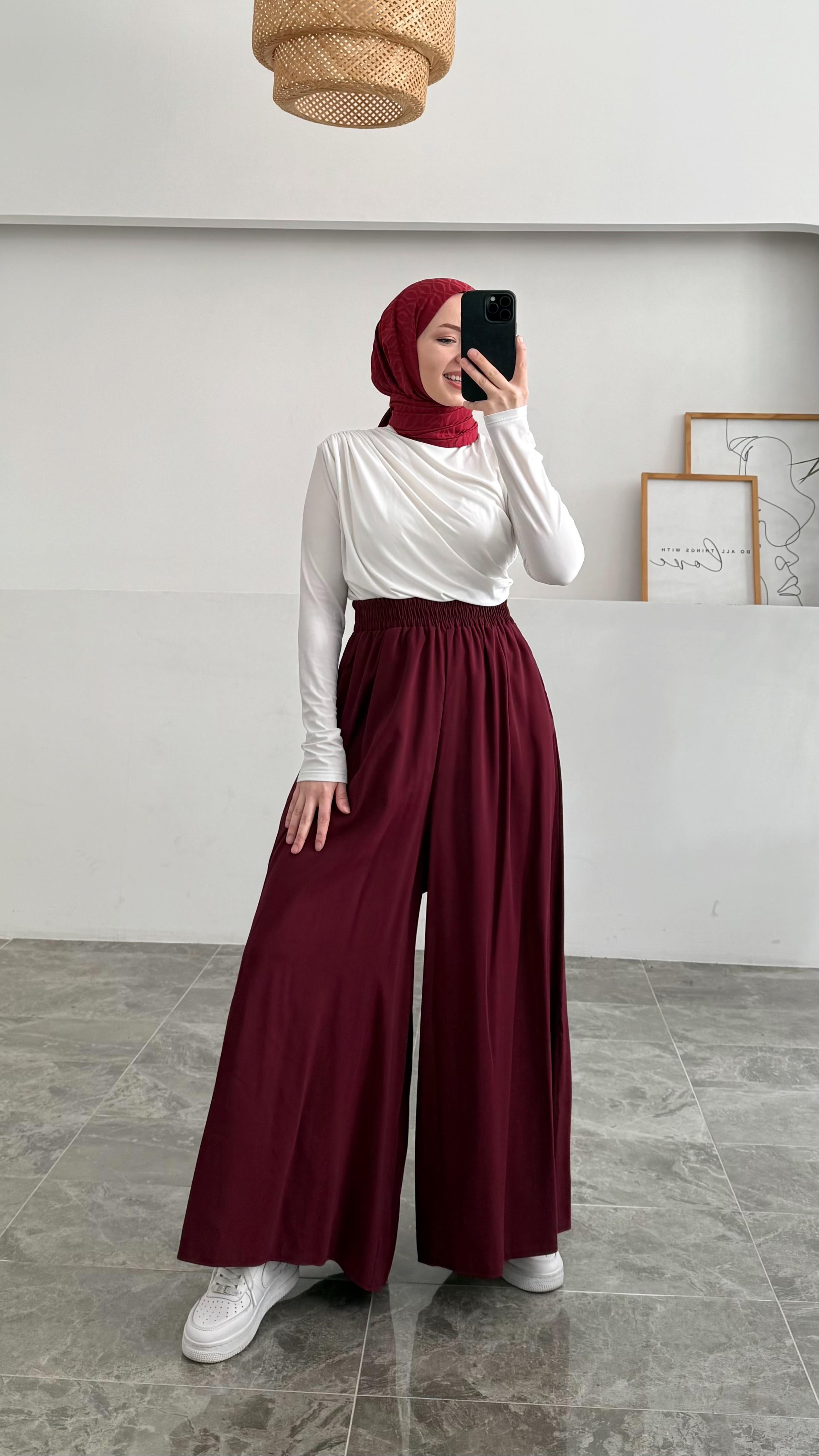 Hante Bordo Bol Pantolon Etek