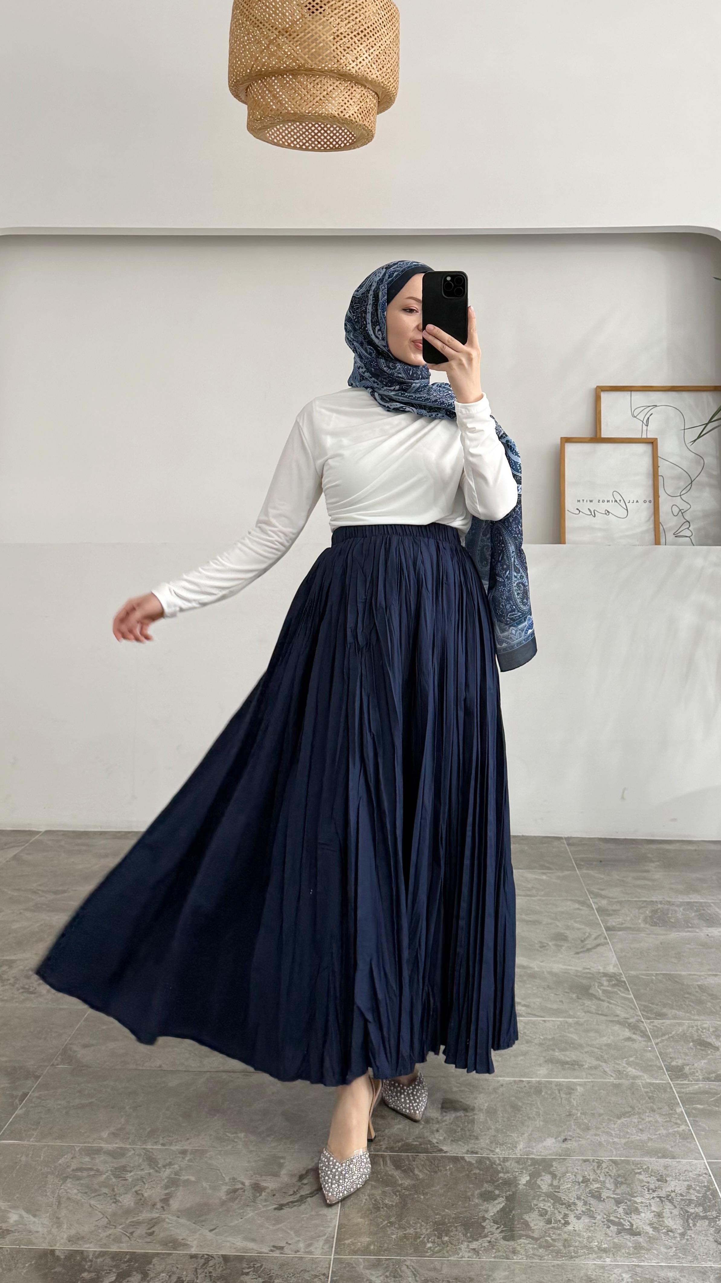 Kraş Premıum Lacivert Etek