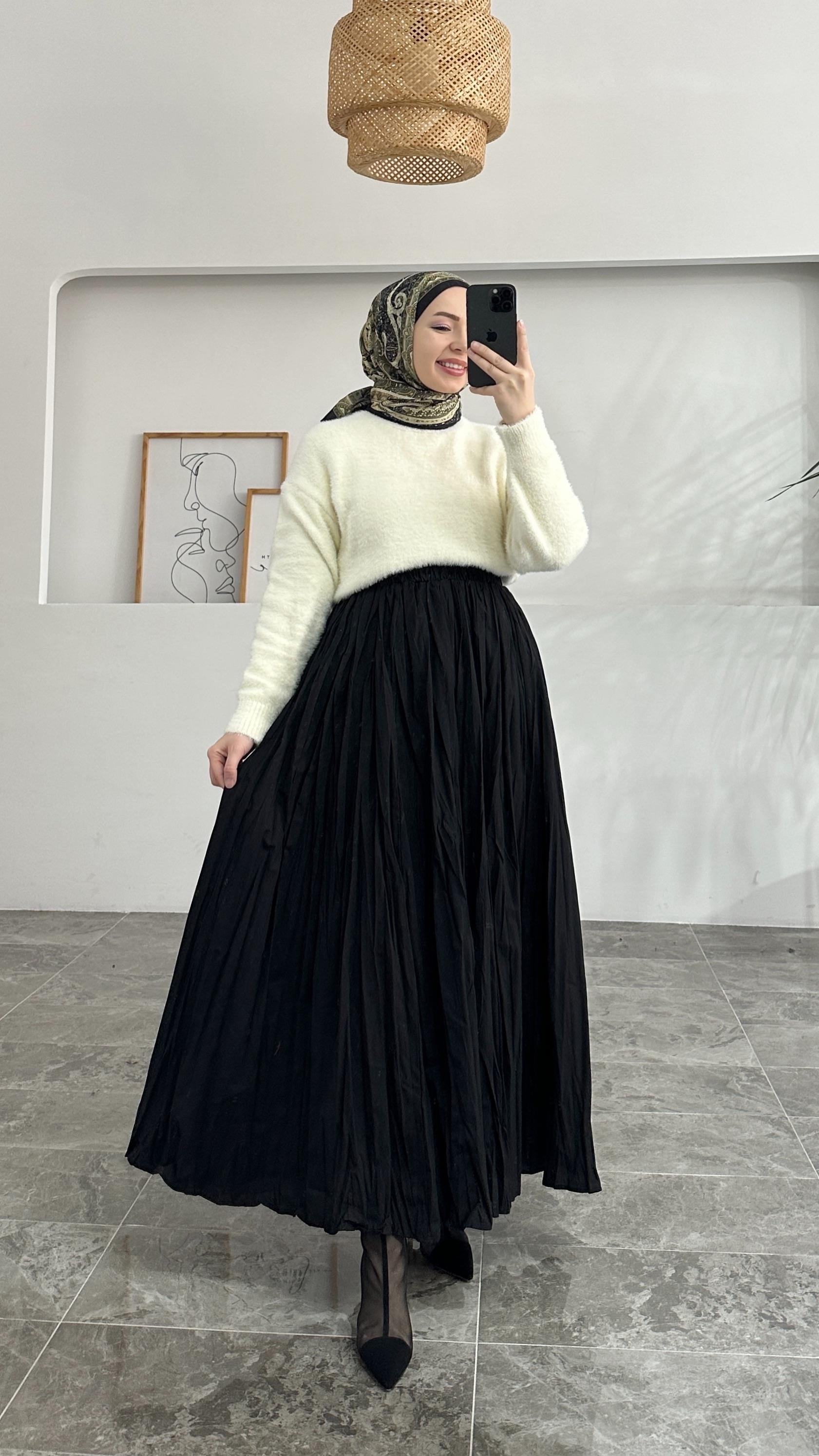 Kraş Premıum Siyah Etek