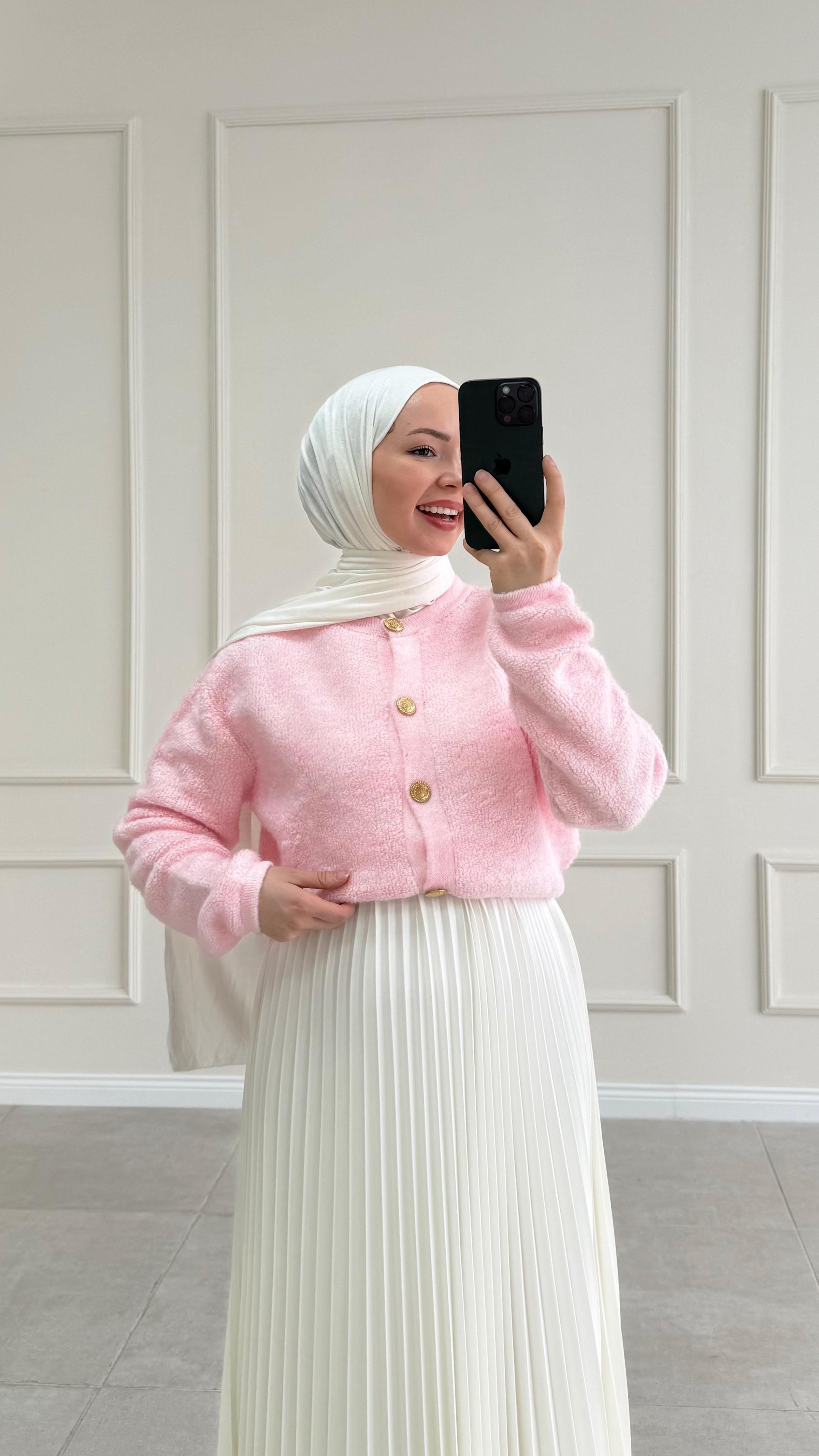 Mary Peluş Pudra Hırka