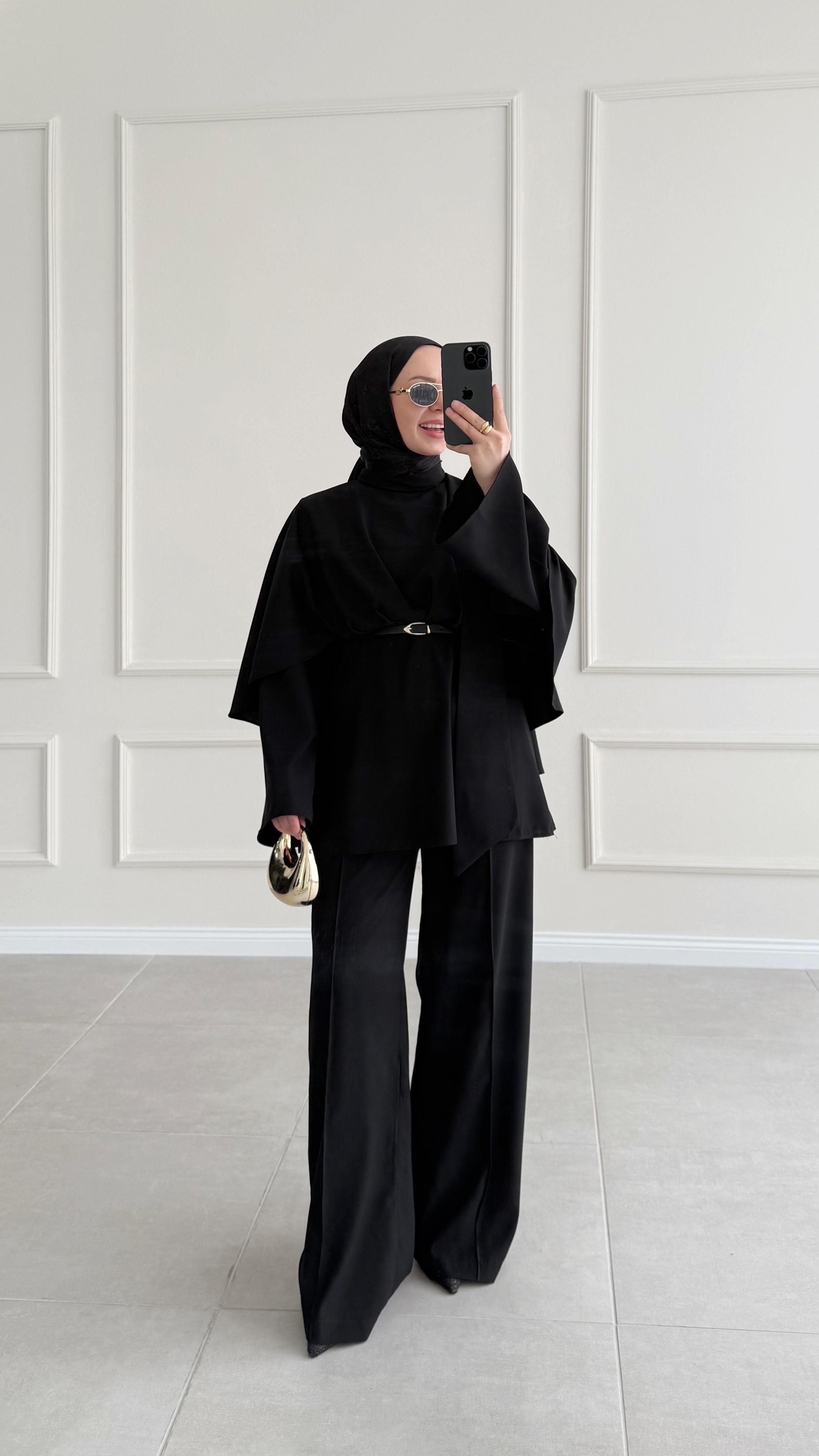 Ranse Tasarım Siyah Pantolon Takım