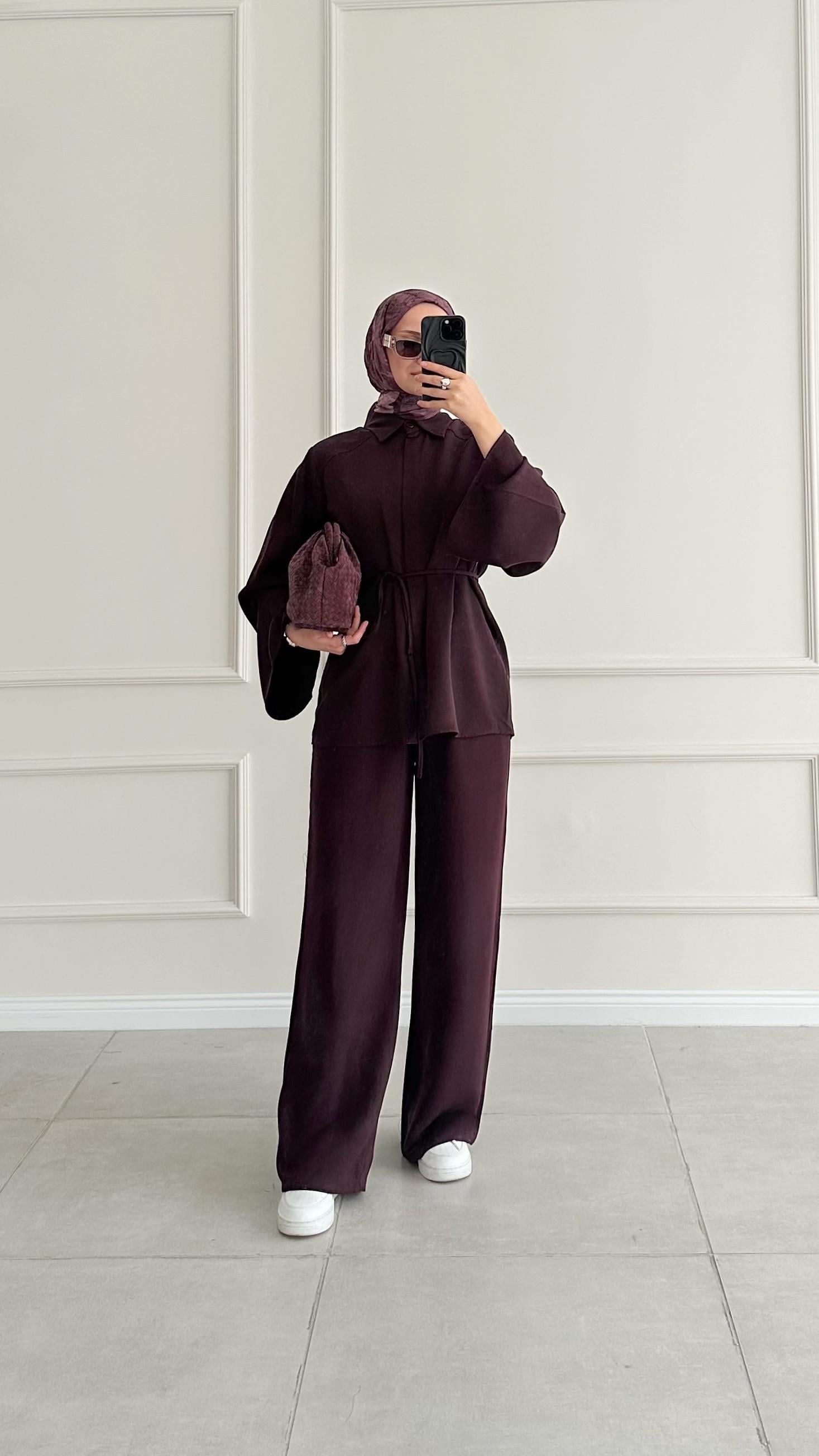 Repol Yarasa Kol Premıum Mürdüm Takım