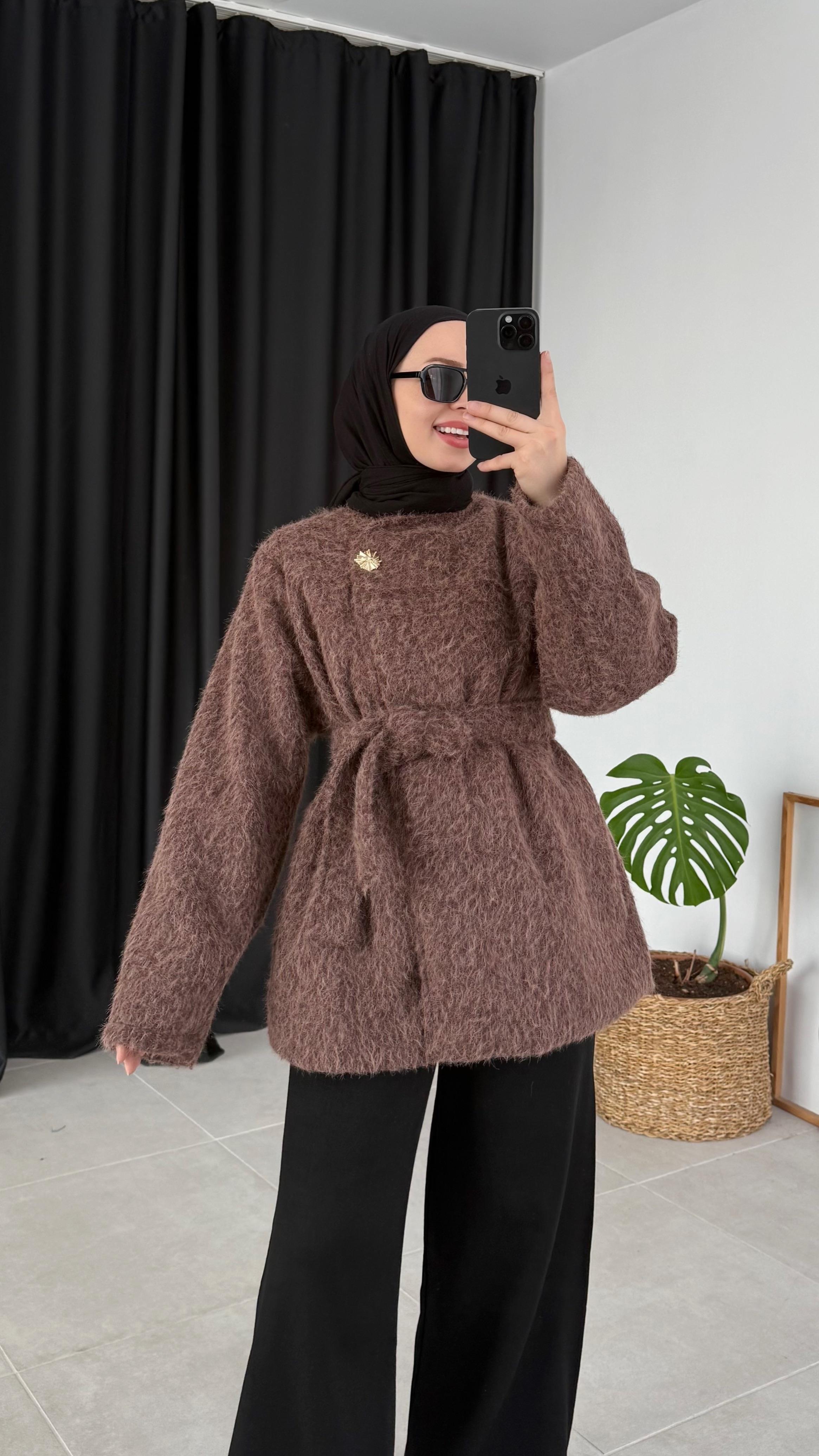 Sancely Teddy Acı Kahve Ceket